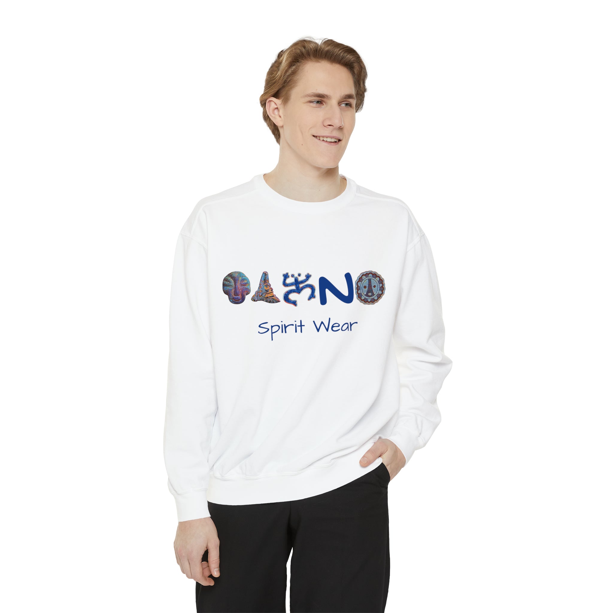 Taino Spirit Wear Symbols Unisex Garment-Dyed Sweatshirt