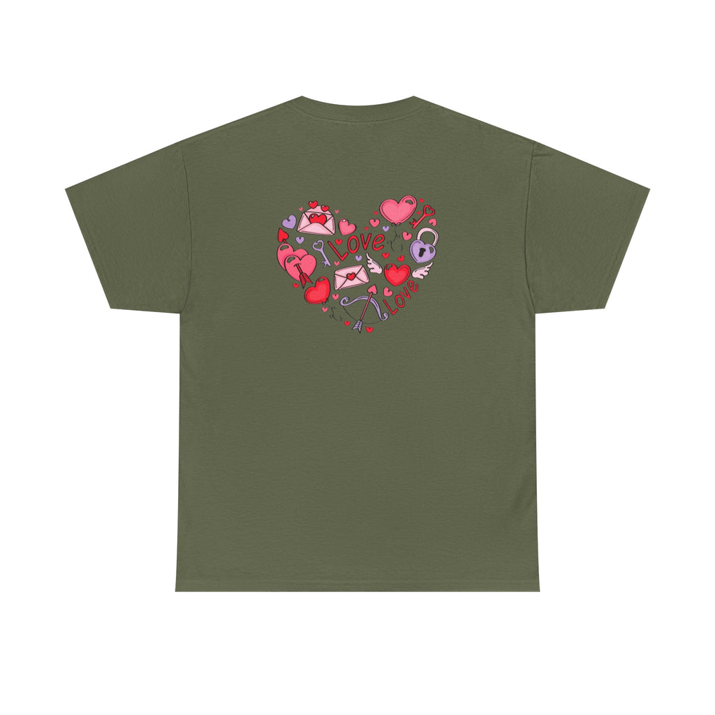 Valentine's Day Love Heart Graphic Tee – Valentine’s Day Romantic Shirt