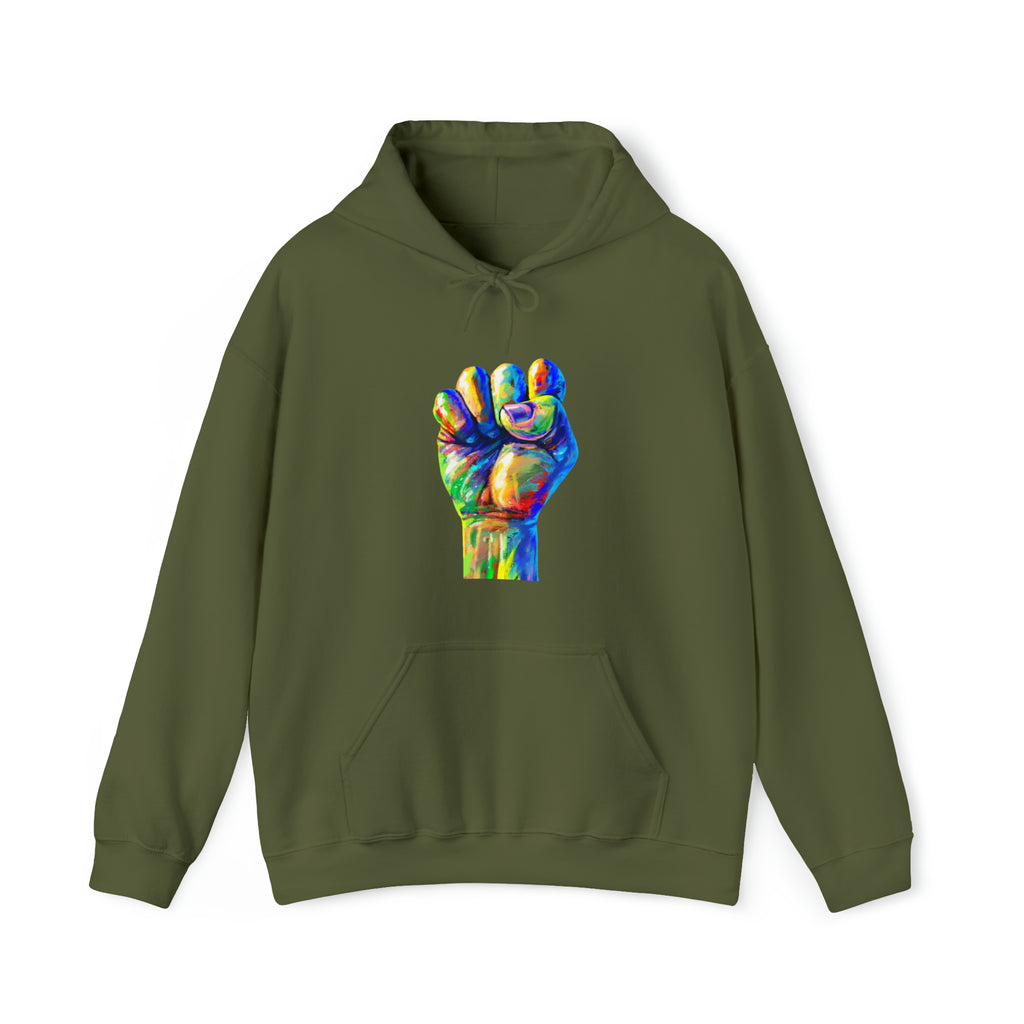 Power to The People Fist Unisex Heavy Blend™ Hooded Sweatshirt