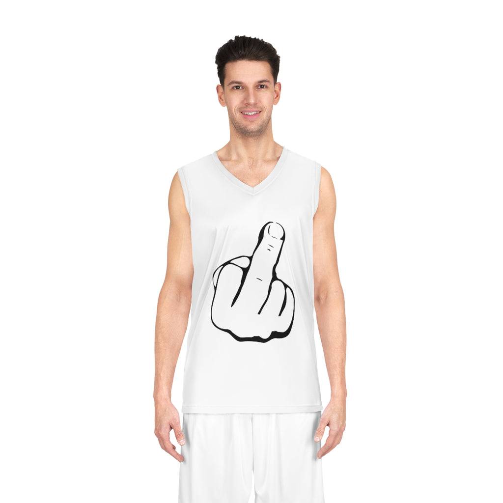 The Middle Finger Basketball Jersey (AOP)