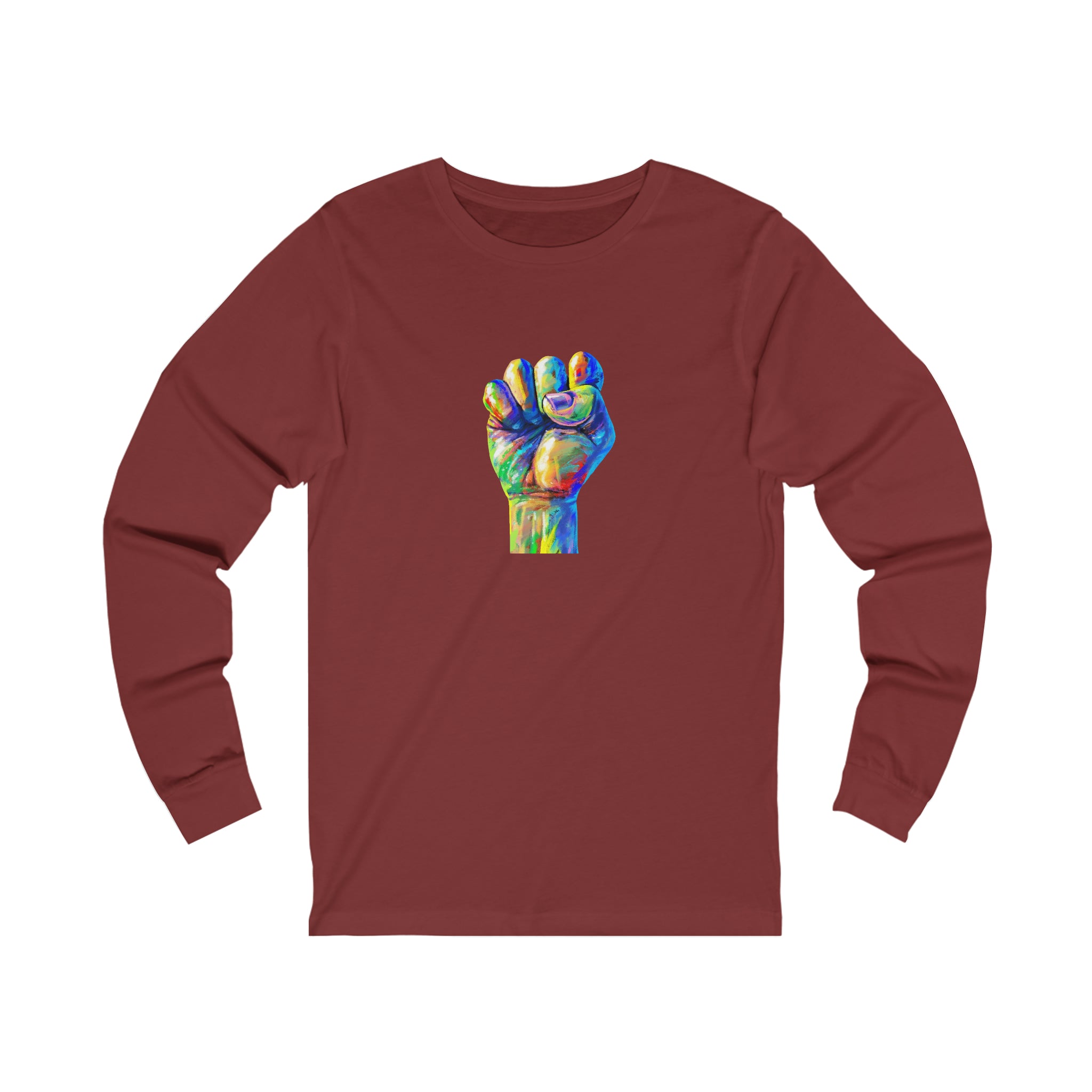 Power to The People Fist Unisex Jersey Long Sleeve Tee