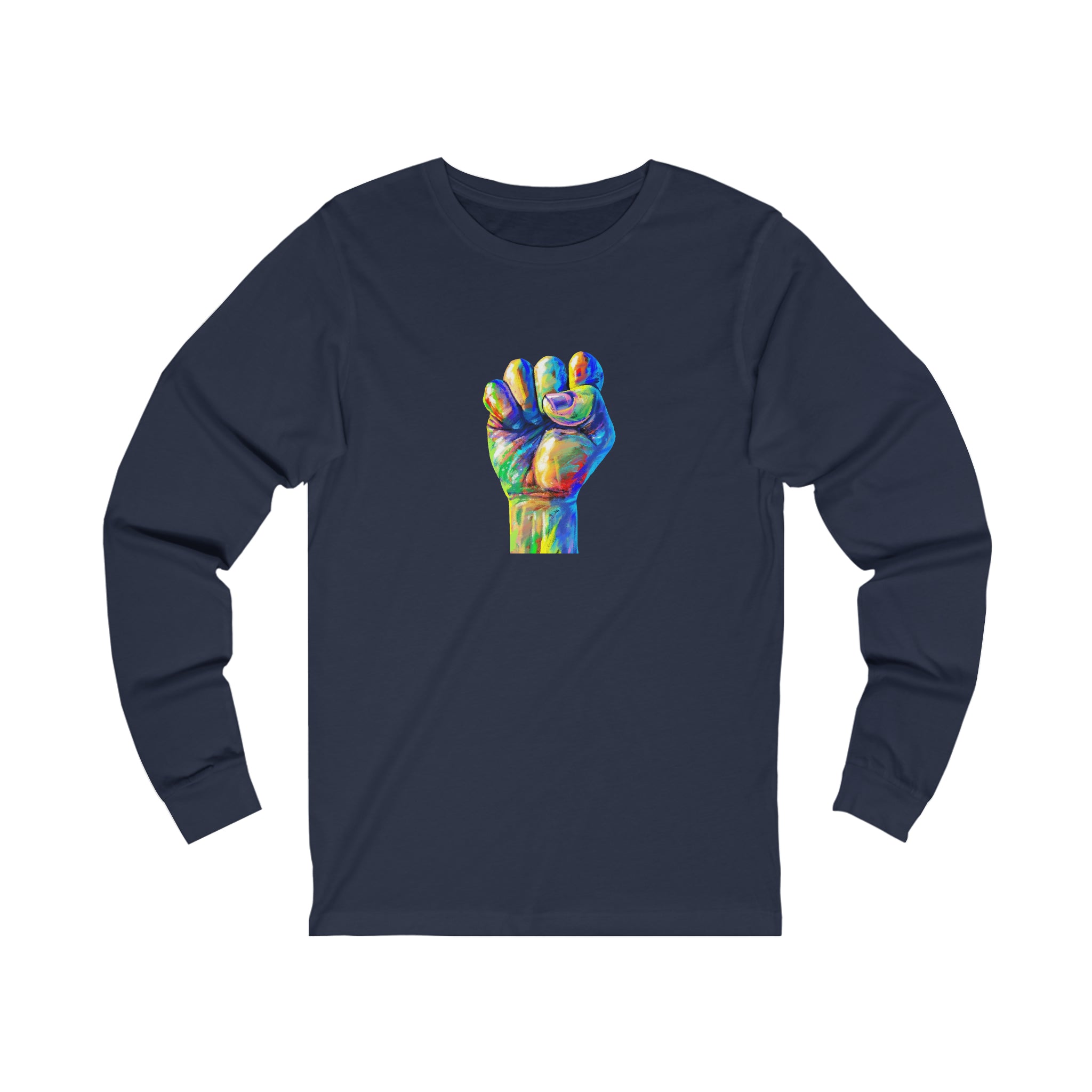 Power to The People Fist Unisex Jersey Long Sleeve Tee