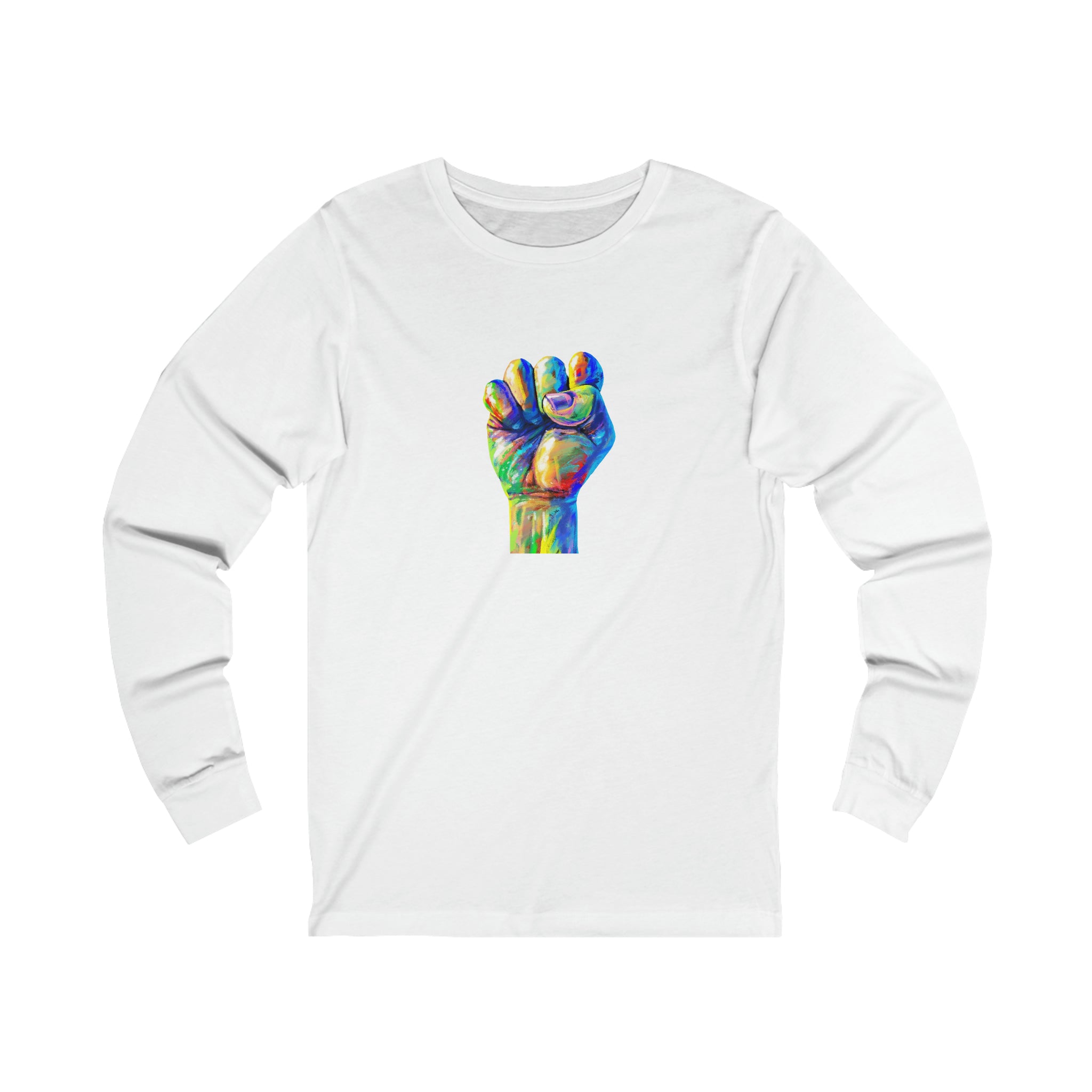 Power to The People Fist Unisex Jersey Long Sleeve Tee