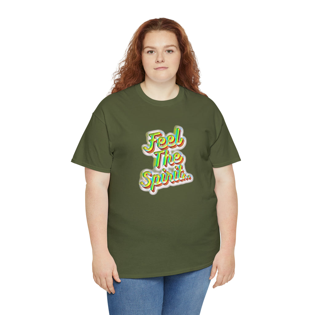 Feel The Spirit Unisex Heavy Cotton Tee