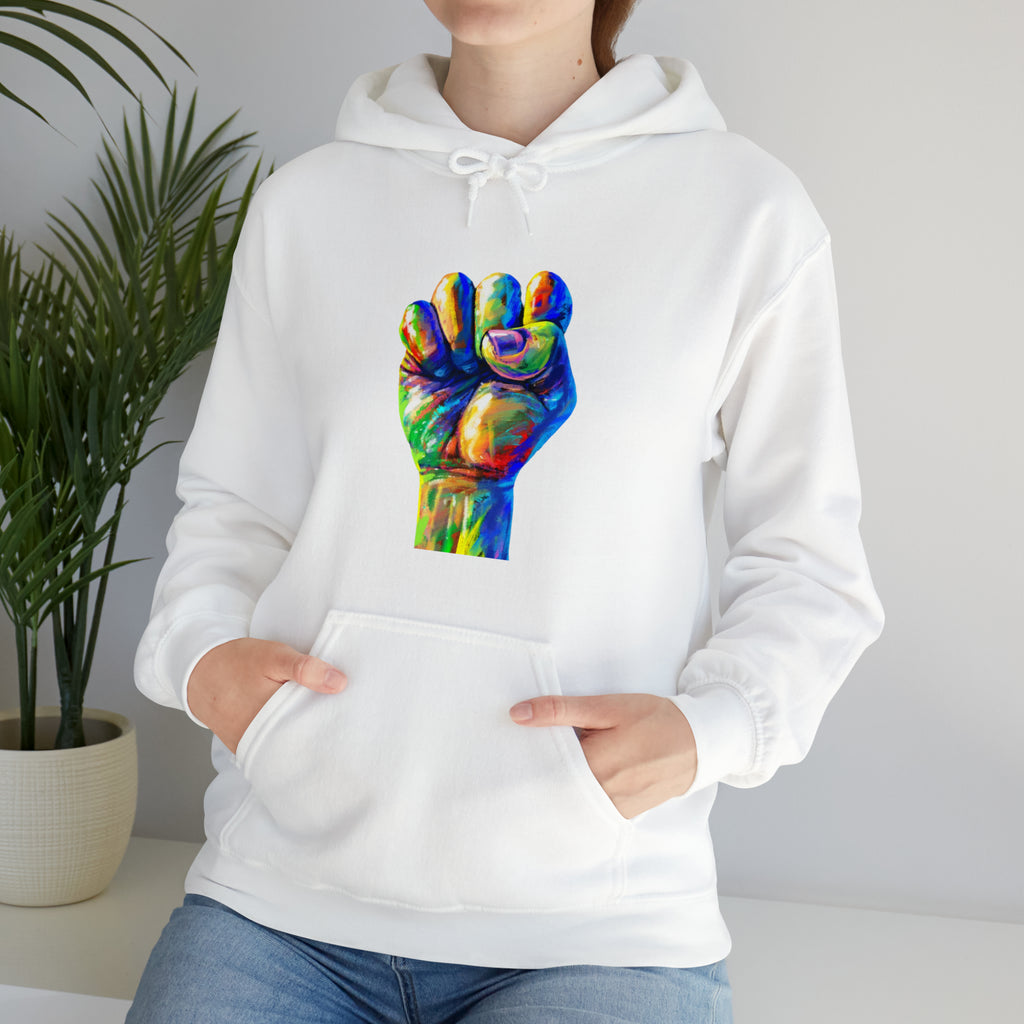 Power to The People Fist Unisex Heavy Blend™ Hooded Sweatshirt
