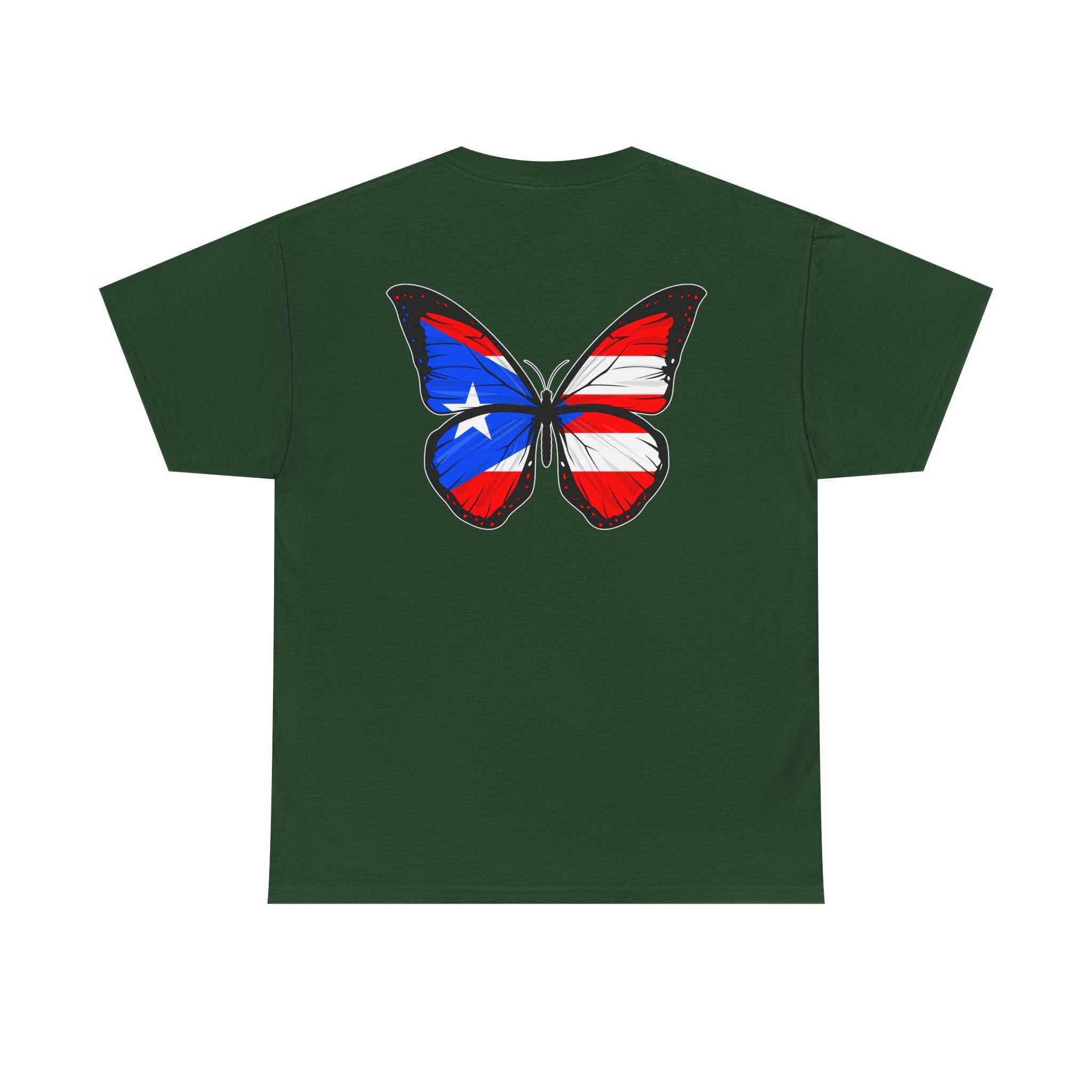 Women's Puerto Rico Flag Butterfly T-Shirt
