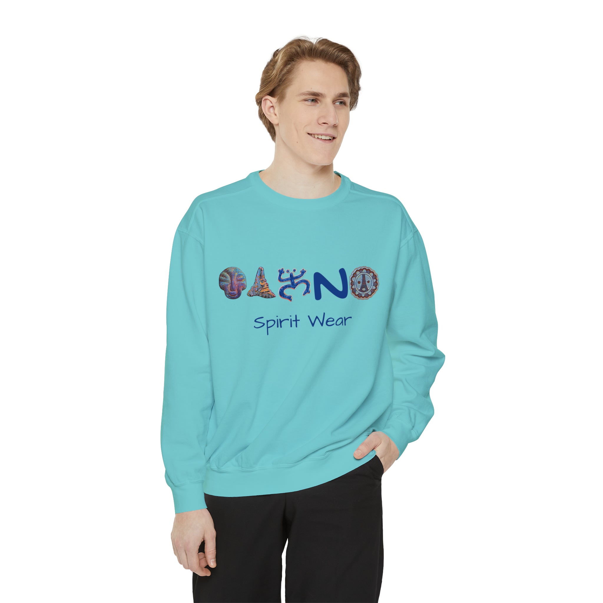 Taino Spirit Wear Symbols Unisex Garment-Dyed Sweatshirt