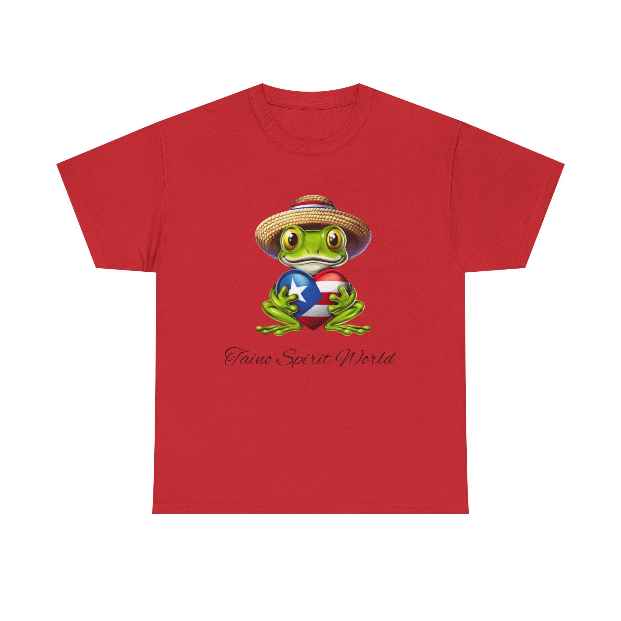 I Heart PR Jibaro Coqui Taino Spirit World Unisex Heavy Cotton Tee