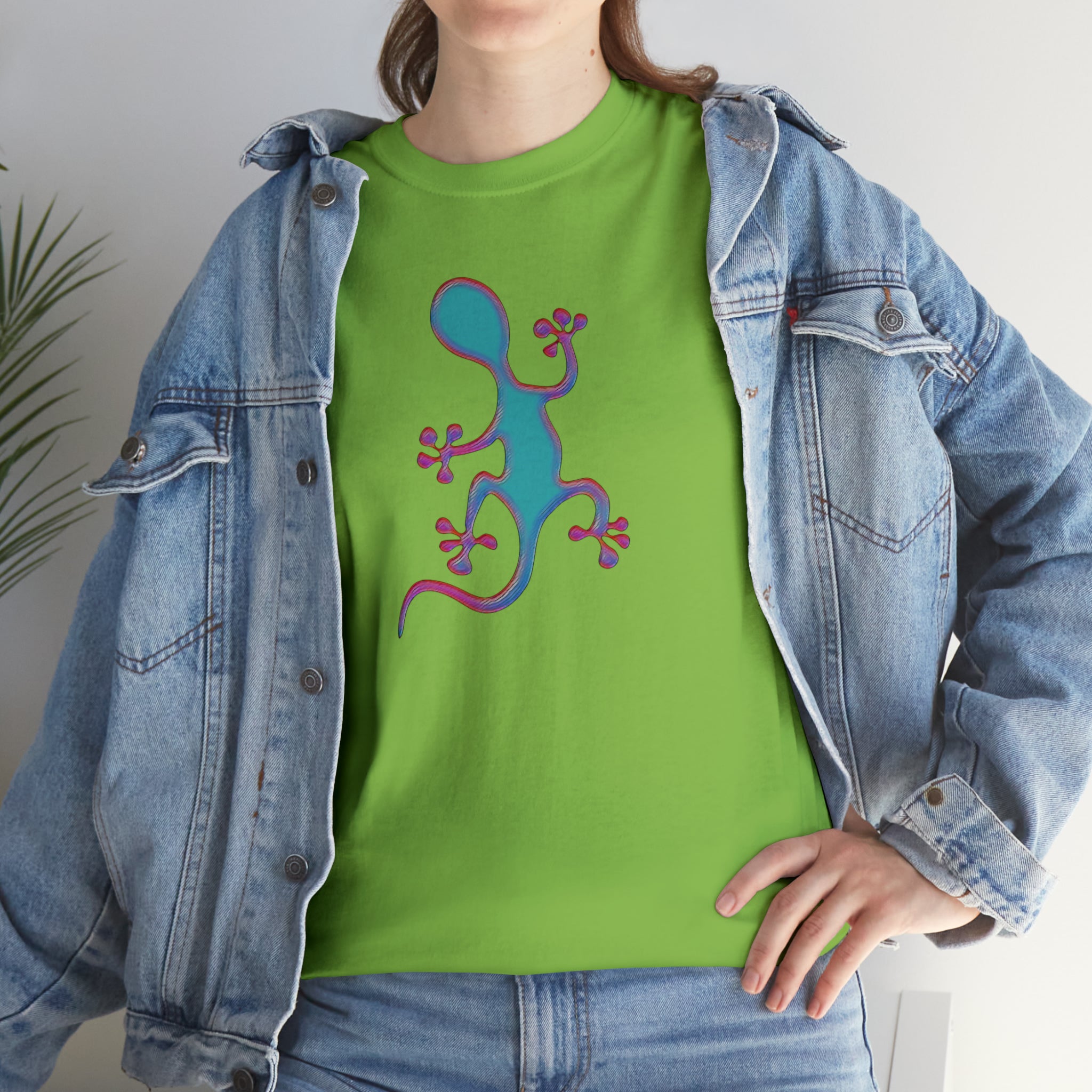 Taino-Inspired Salamander 2 Unisex Heavy Cotton Tee