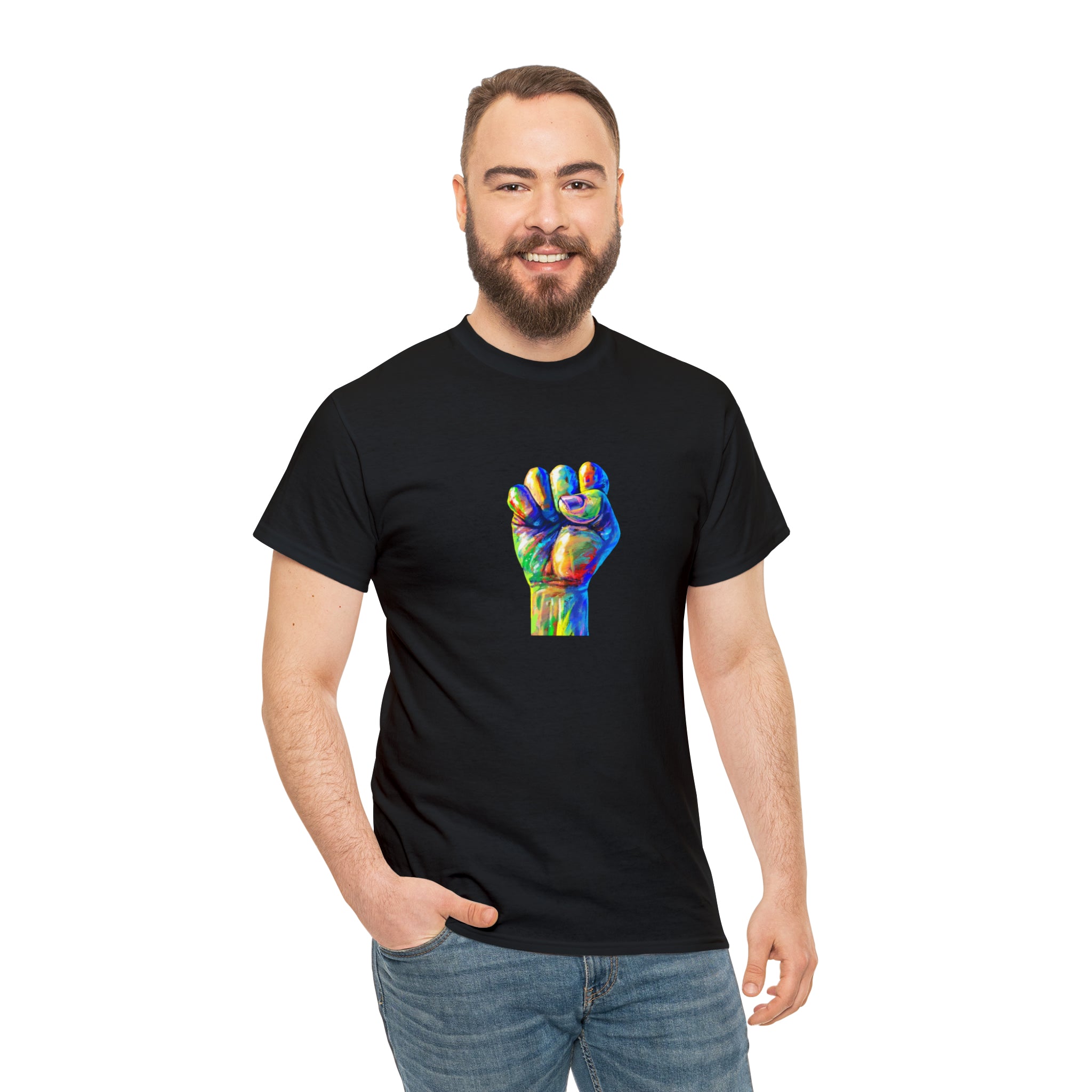Power to The People Fist Unisex Heavy Cotton Tee