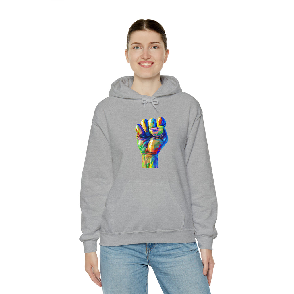 Power to The People Fist Unisex Heavy Blend™ Hooded Sweatshirt
