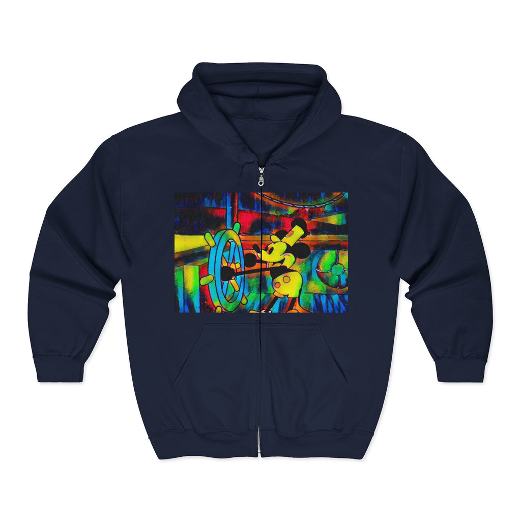 Mickey Boat Unisex Heavy Blend™ Full Zip Hooded Sweatshirt