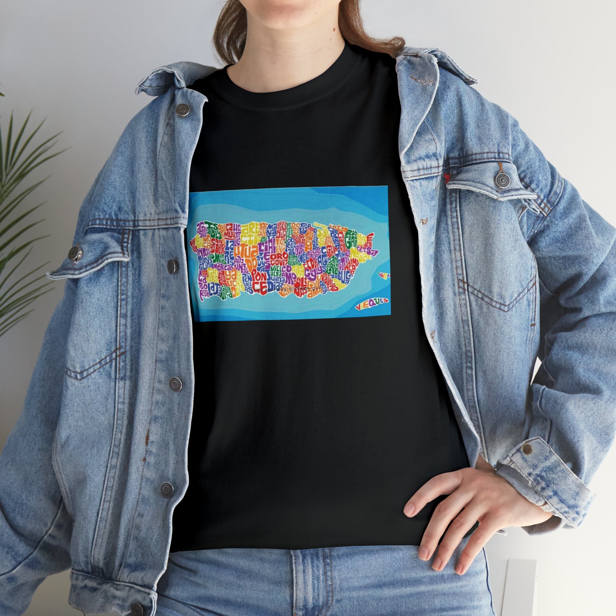 The Island of Puerto Rico Unisex Heavy Cotton Tee