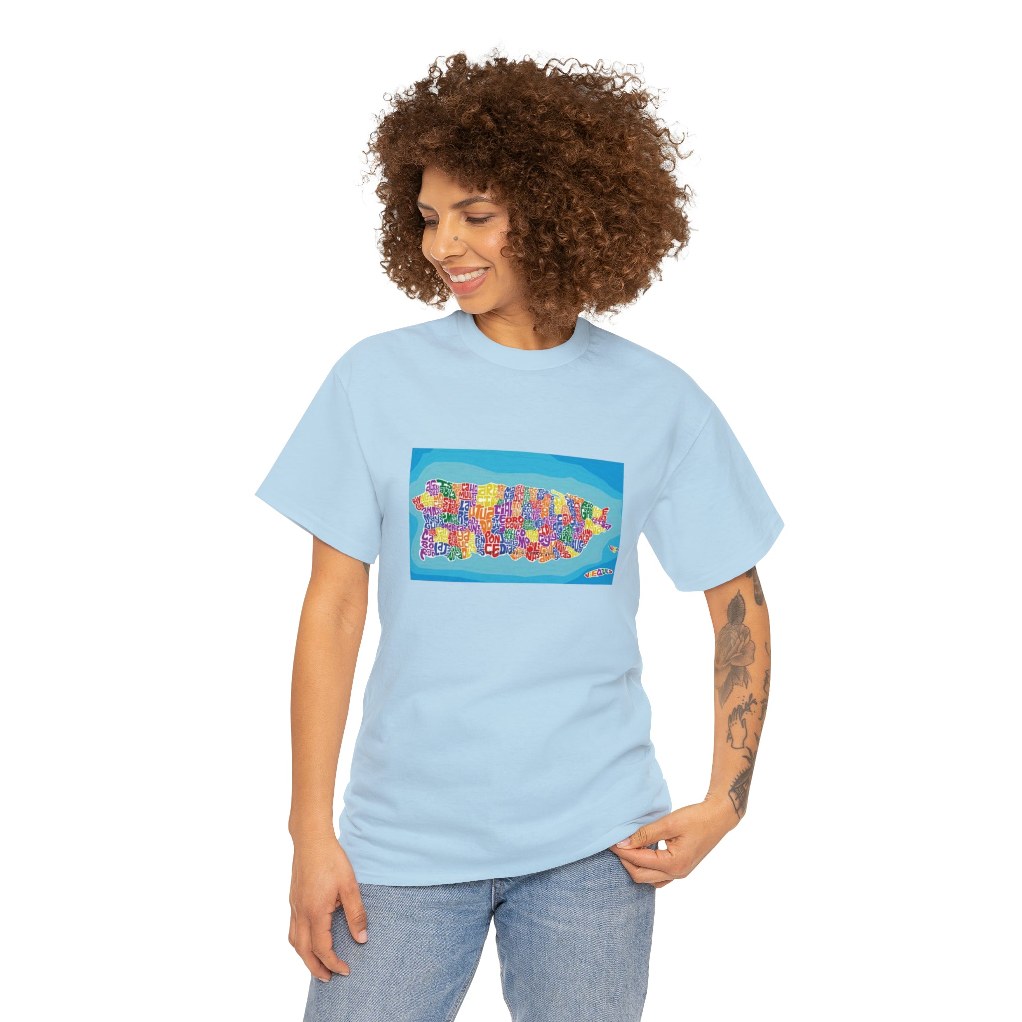 The Island of Puerto Rico Unisex Heavy Cotton Tee
