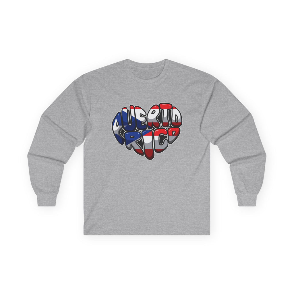 I Heart Puerto Rico/ Jibaro PR Flag Coqui Unisex Ultra Cotton Long Sleeve Tee
