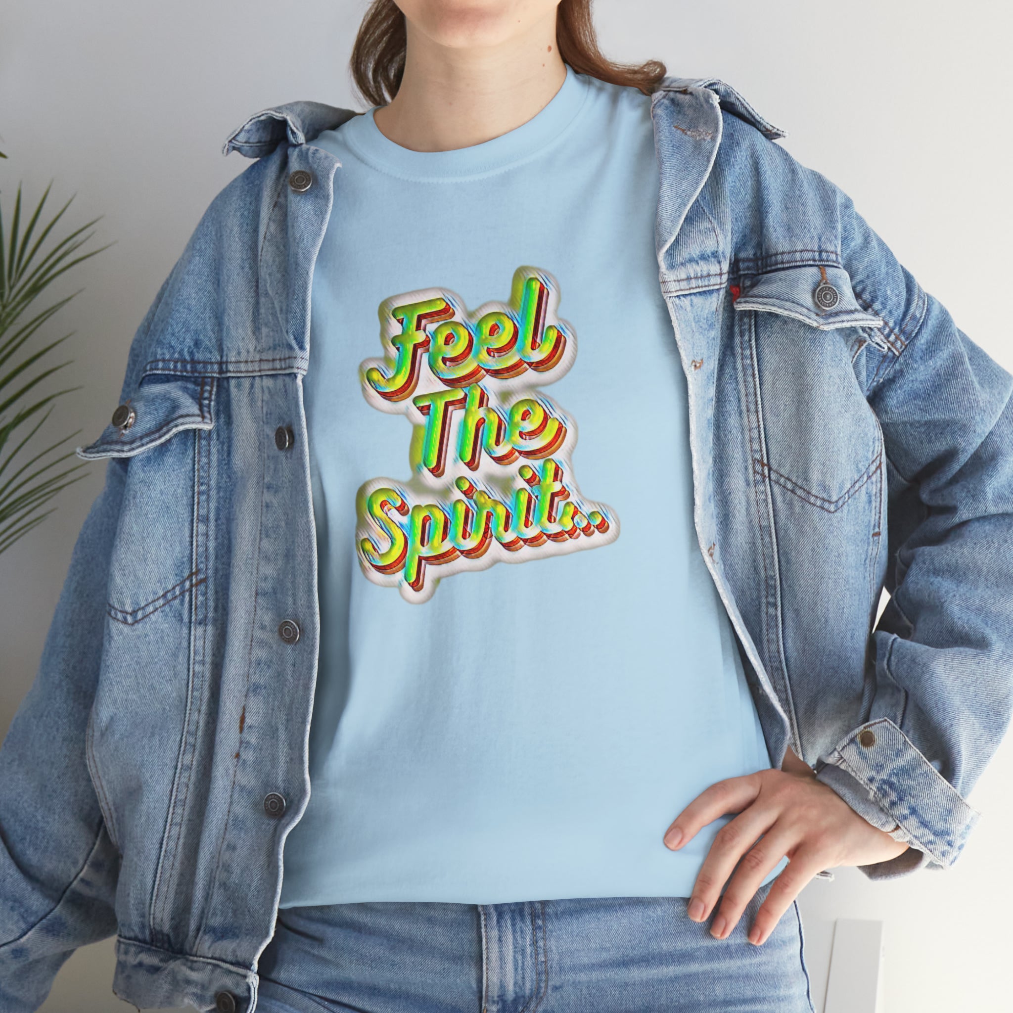 Feel The Spirit Unisex Heavy Cotton Tee