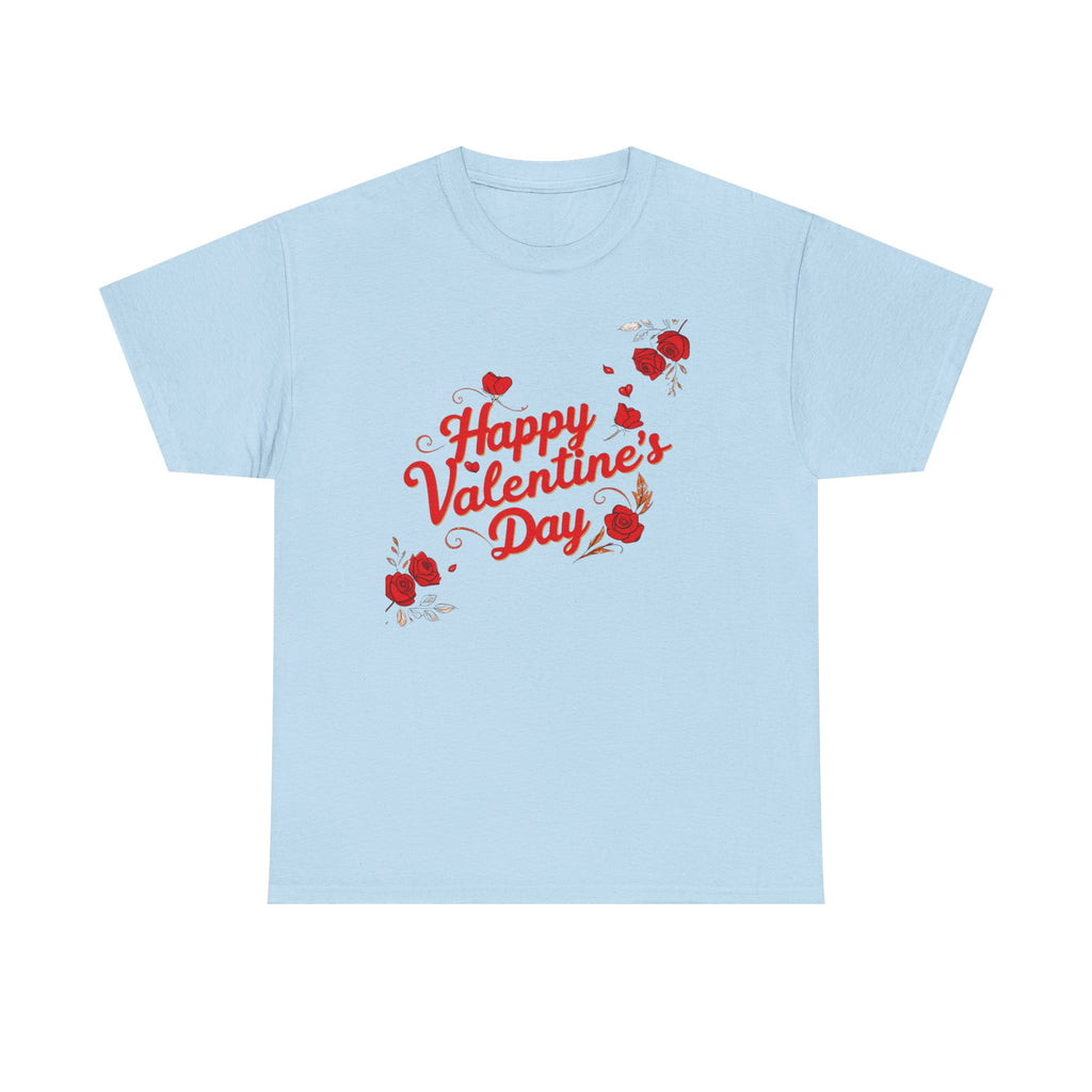 Valentine's Day Tee — "Happy Valentine's Day" Heart Design
