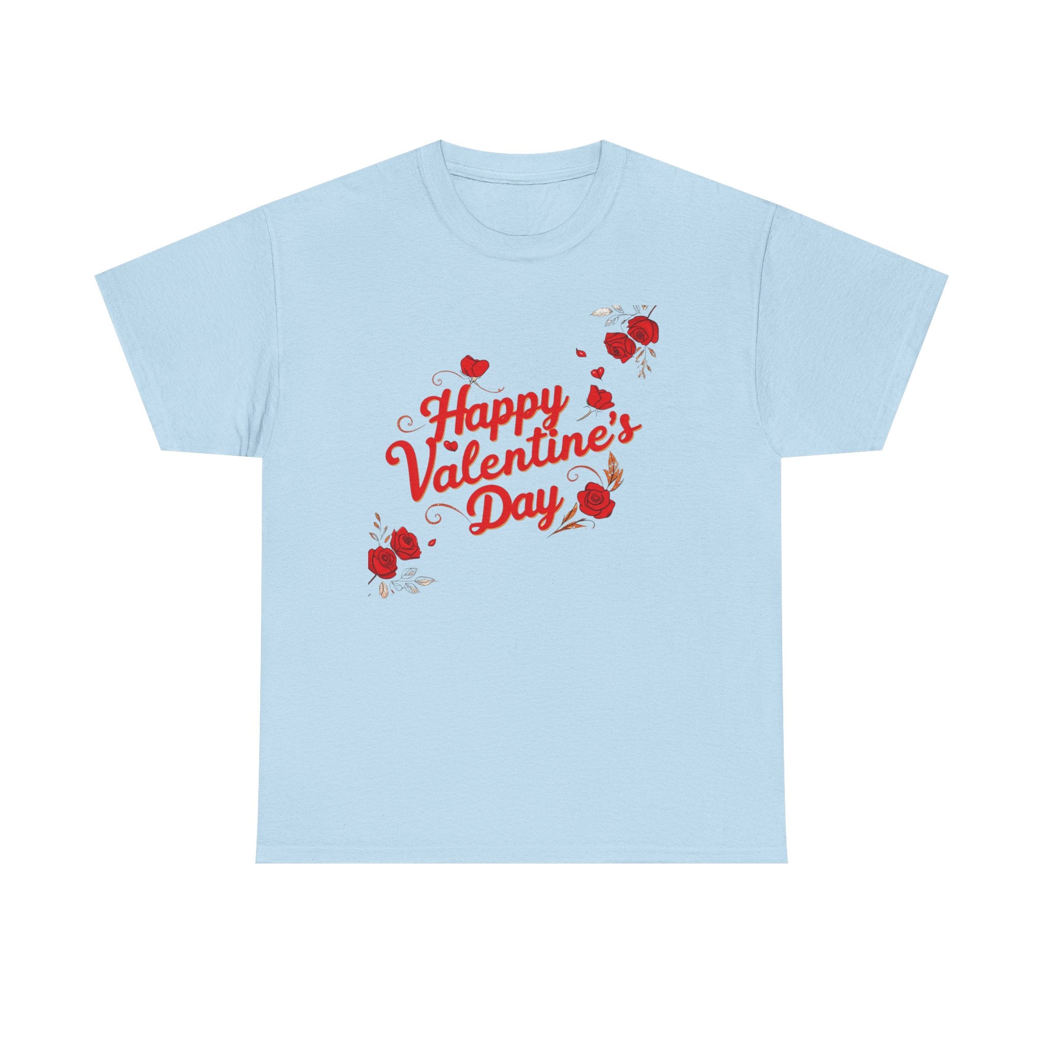 Valentine's Day Tee — "Happy Valentine's Day" Heart Design