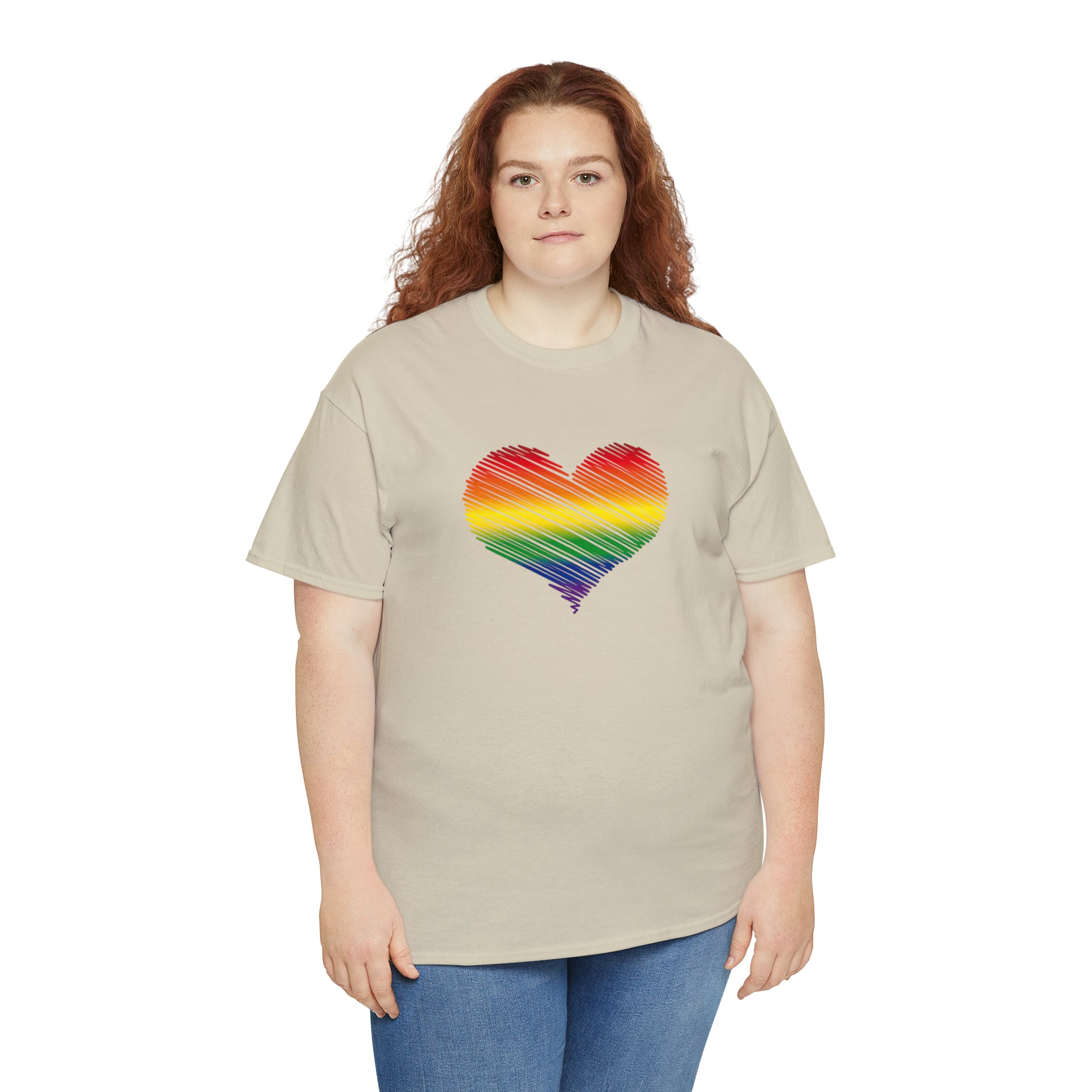 Love is Love Heart Unisex Heavy Cotton Tee