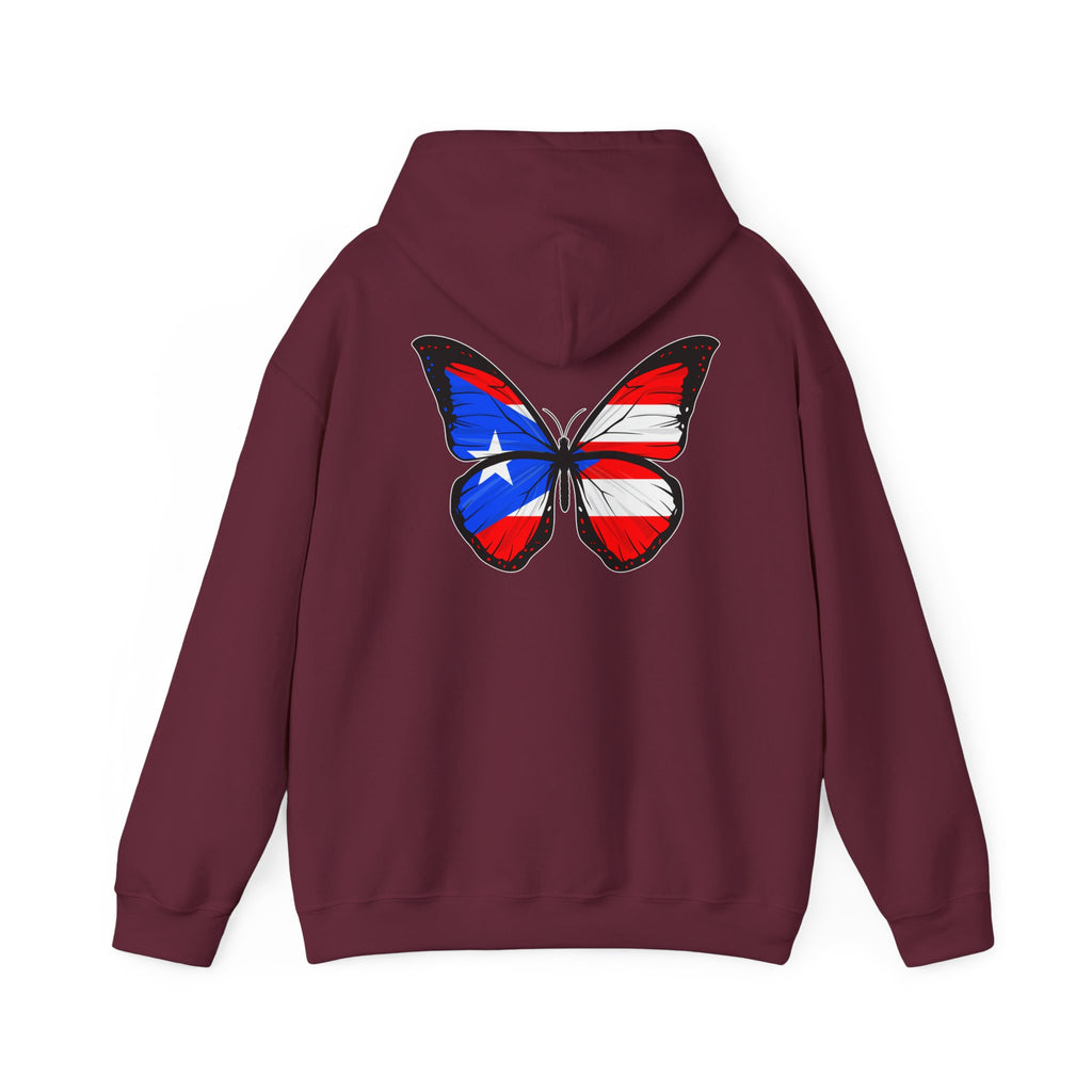 Women's Puerto Rico Flag Butterfly Hoodie