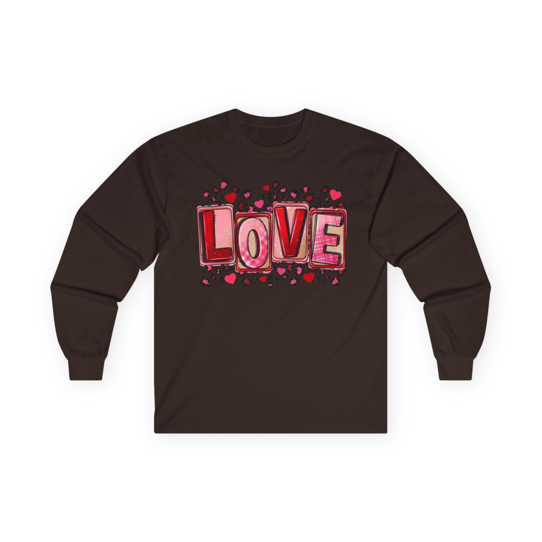 Valentine's Day Love Heart Long Sleeve Tee — Valentine’s Day Graphic Shirt
