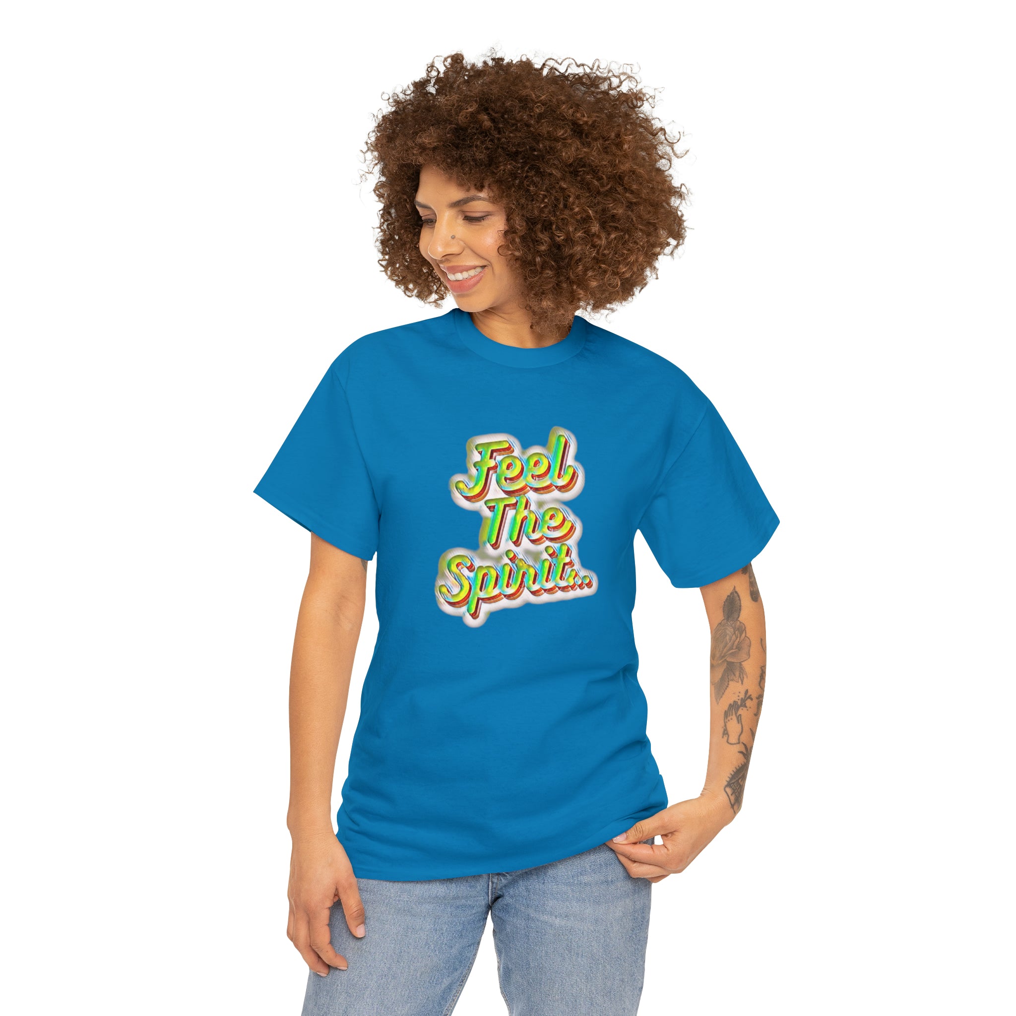 Feel The Spirit Unisex Heavy Cotton Tee