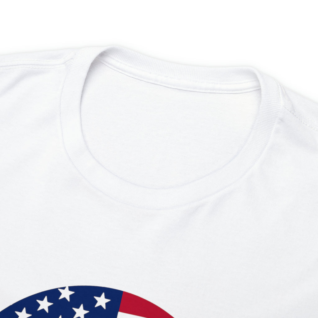 American Flag Globe Unisex Heavy Cotton Tee