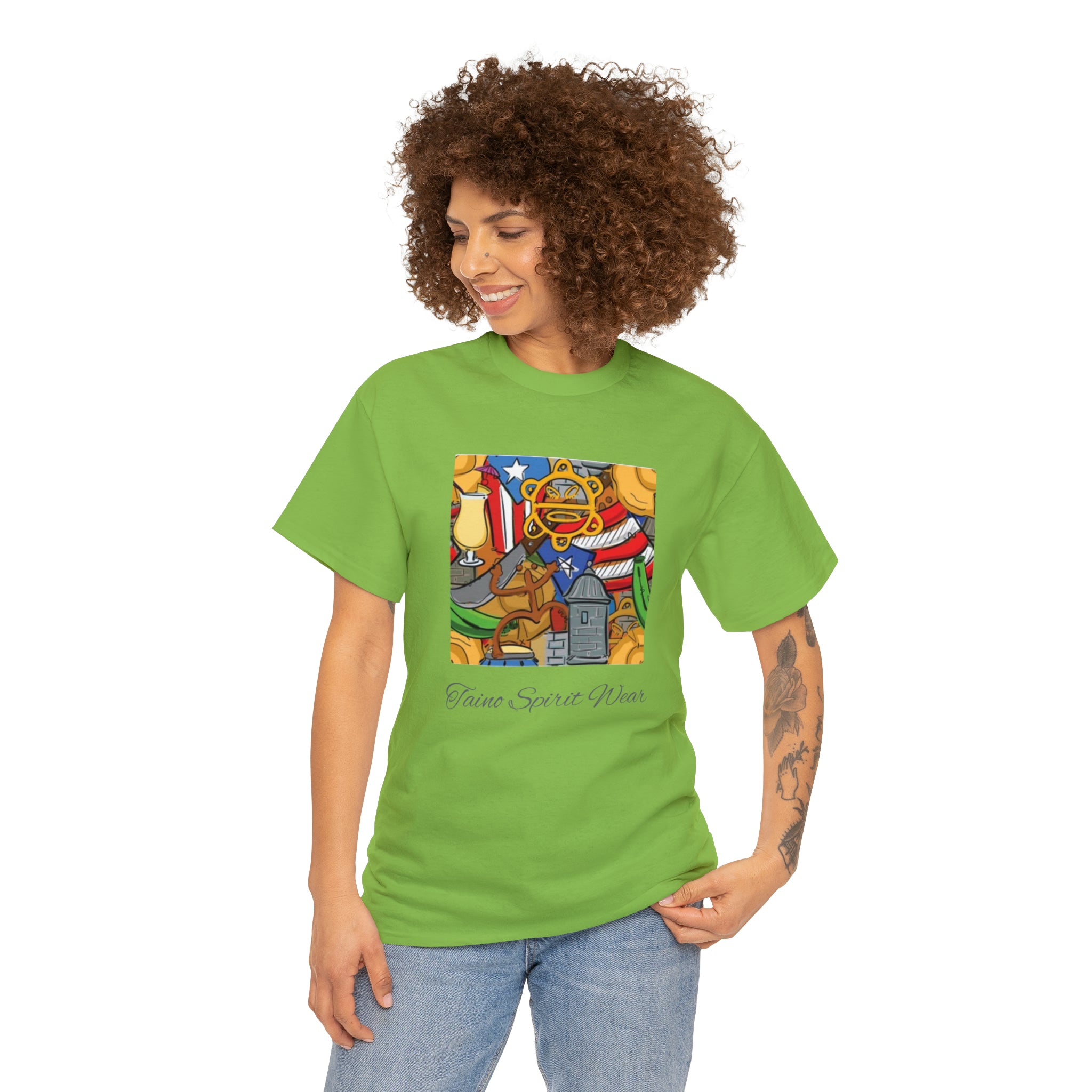 Puerto Rican Heritage Unisex Heavy Cotton Tee