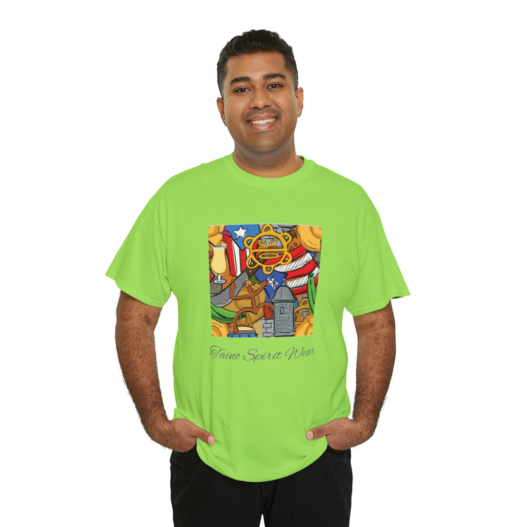Puerto Rican Heritage Unisex Heavy Cotton Tee