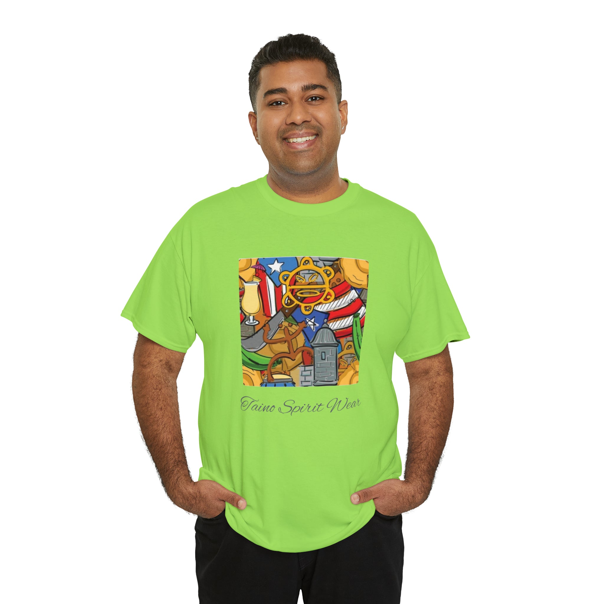 Puerto Rican Heritage Unisex Heavy Cotton Tee