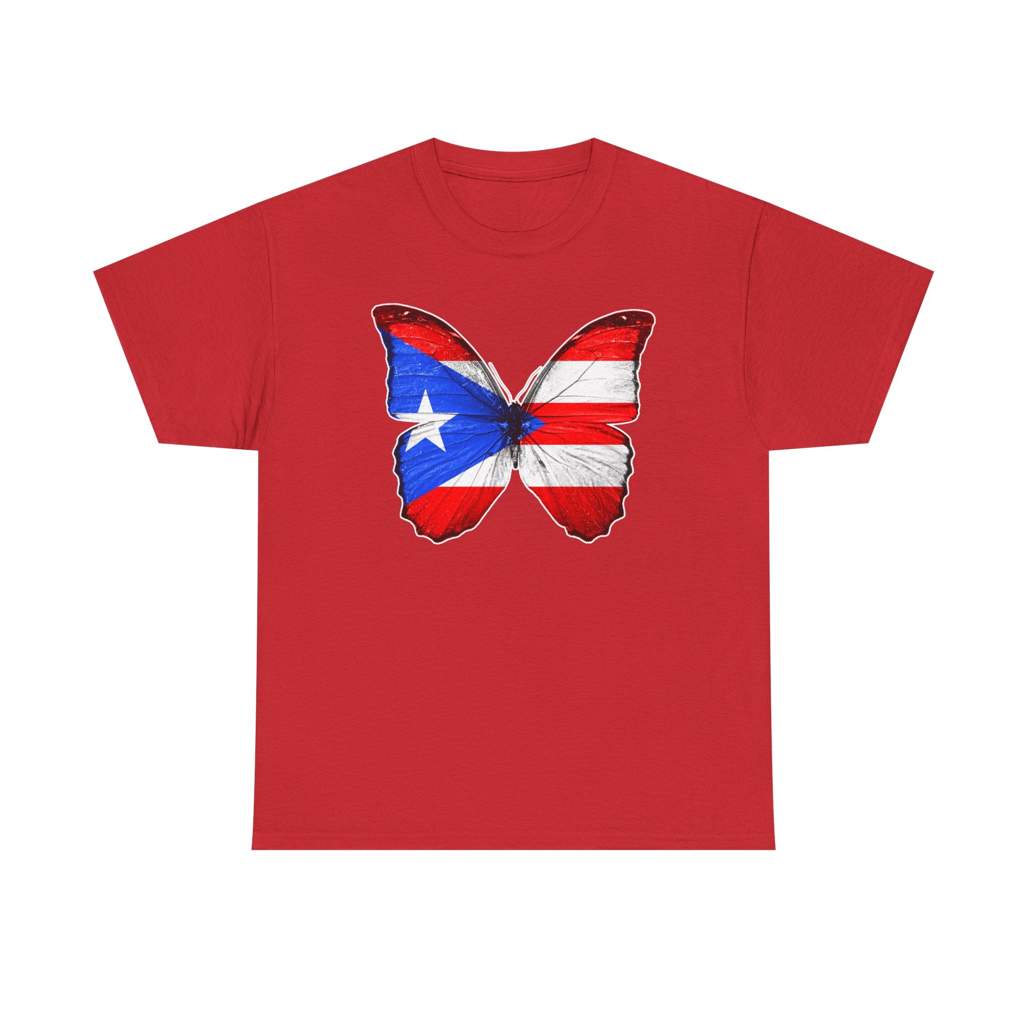 Women's Puerto Rico Flag Butterfly T-Shirt