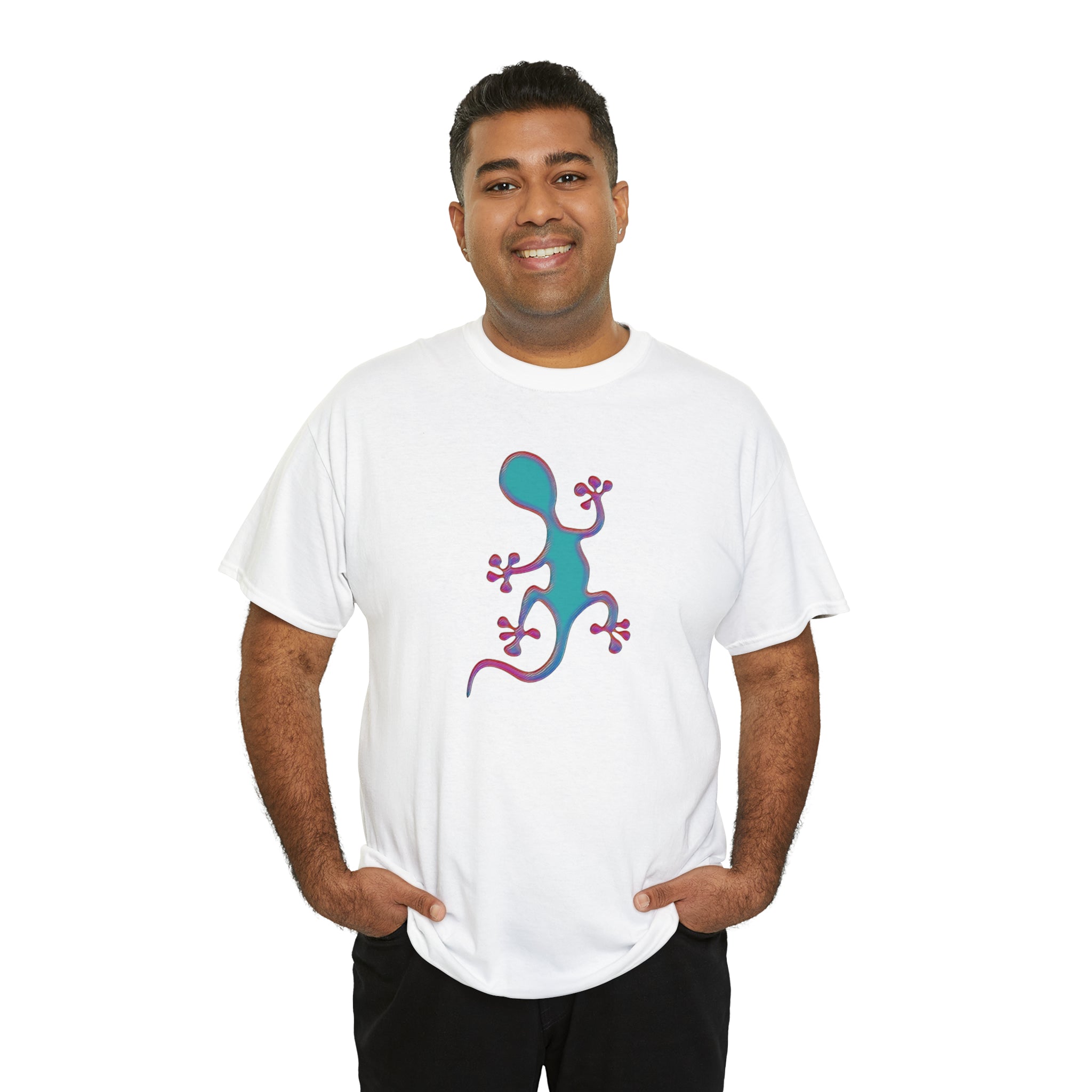 Taino-Inspired Salamander 2 Unisex Heavy Cotton Tee