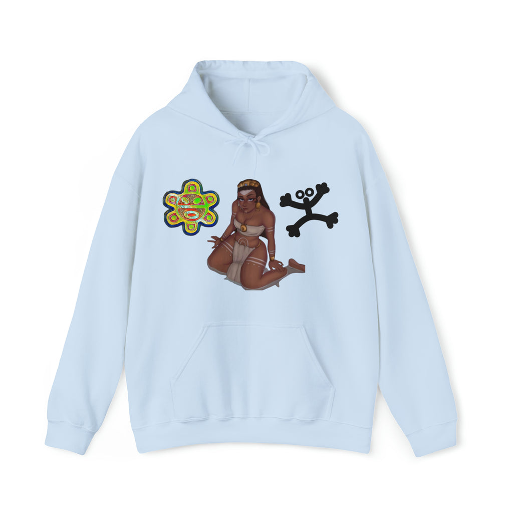 Taino Sun/Coqui/ Woman Warrior Unisex Heavy Blend™ Hooded Sweatshirt