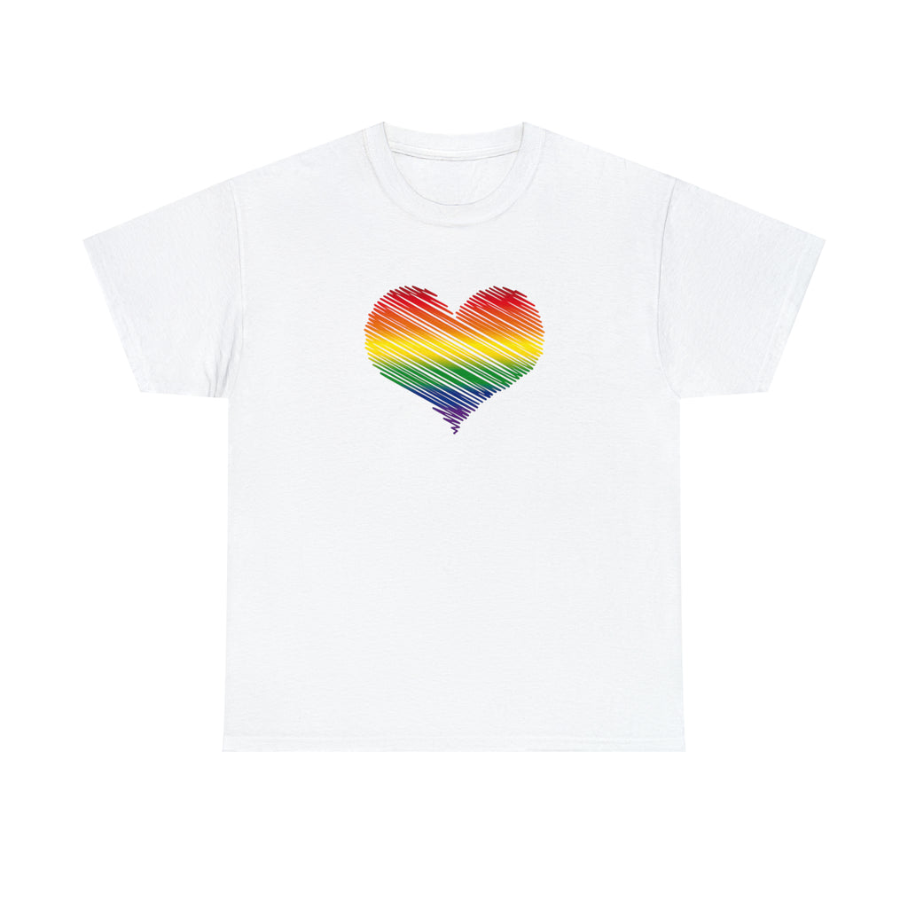 Love is Love Heart Unisex Heavy Cotton Tee