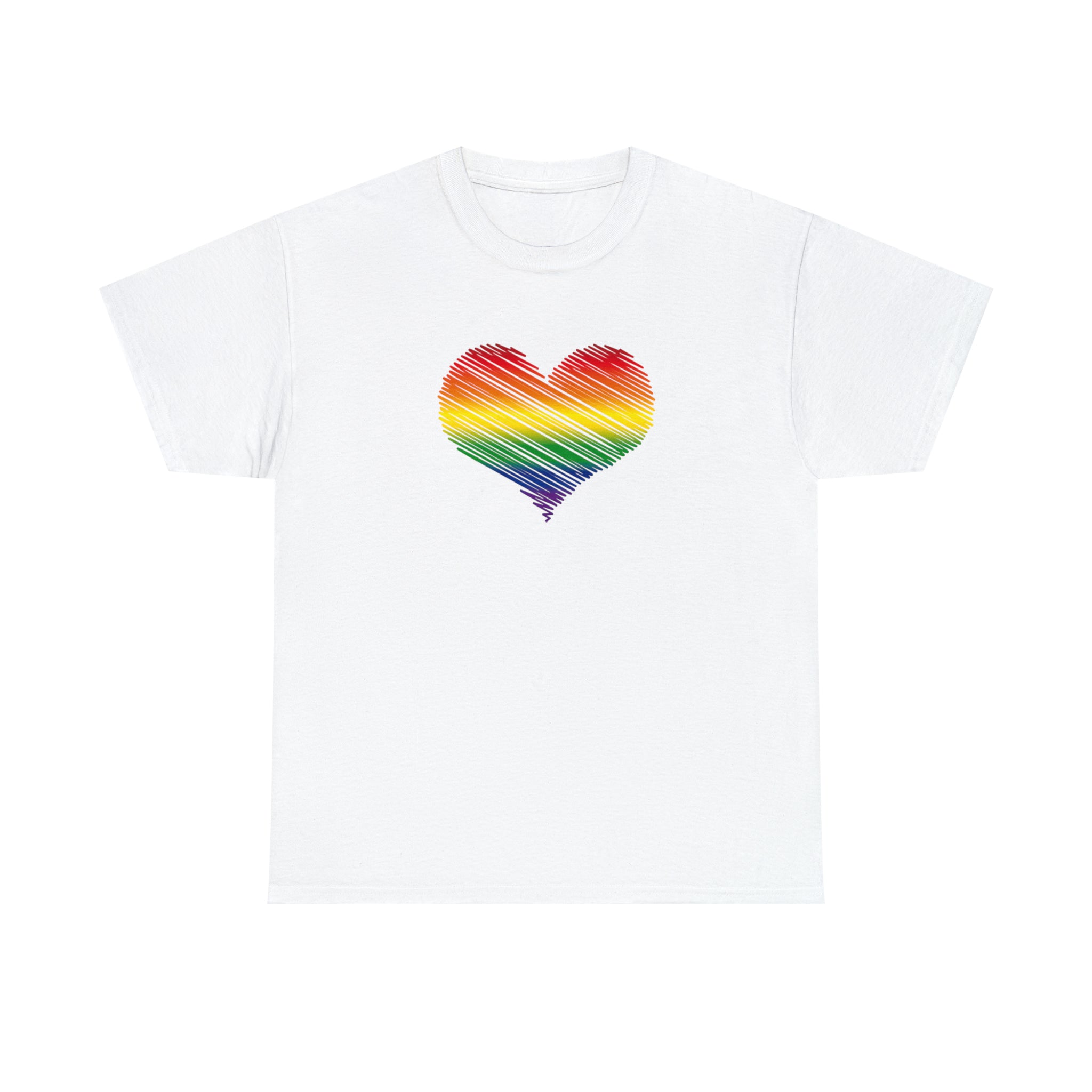 Love is Love Heart Unisex Heavy Cotton Tee