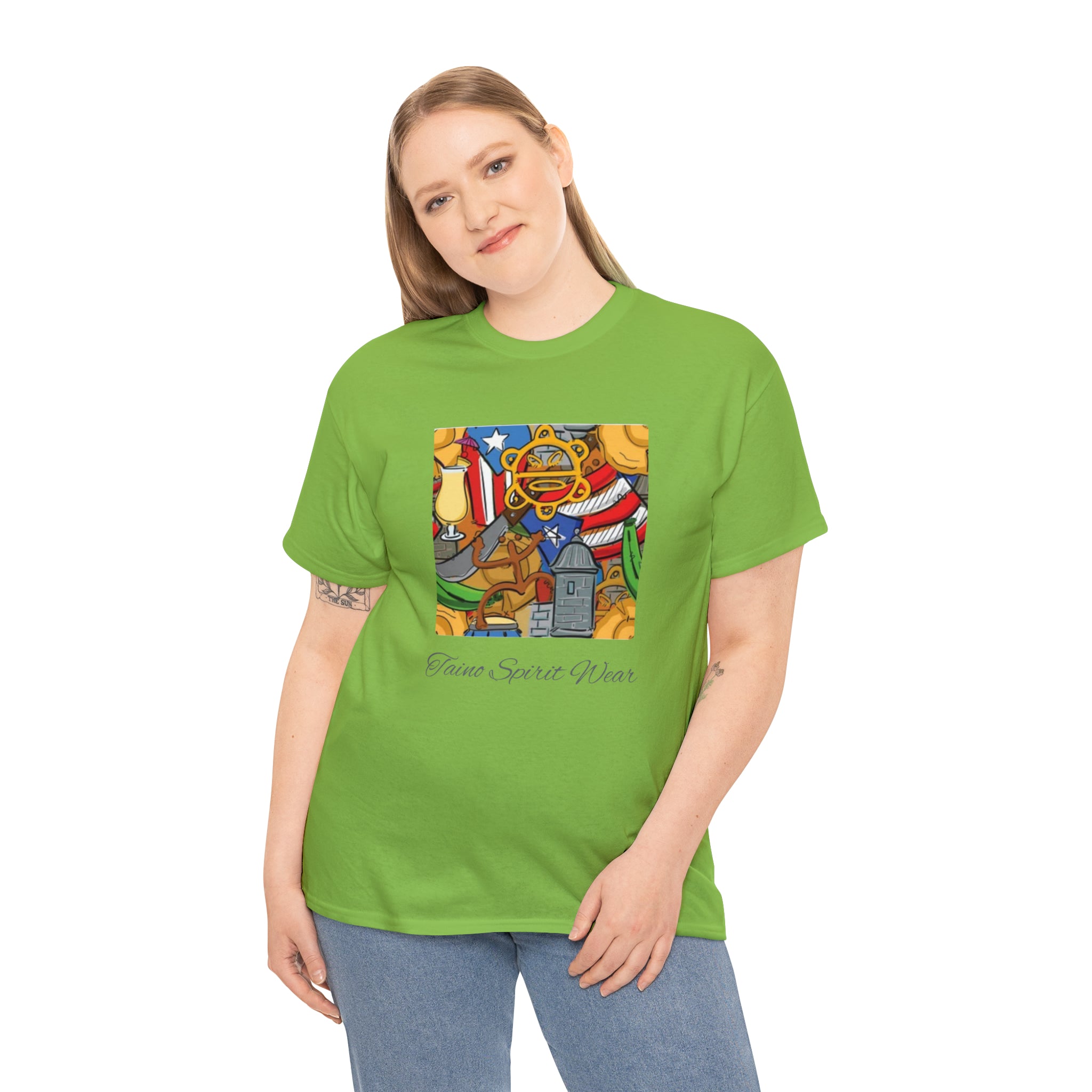 Puerto Rican Heritage Unisex Heavy Cotton Tee