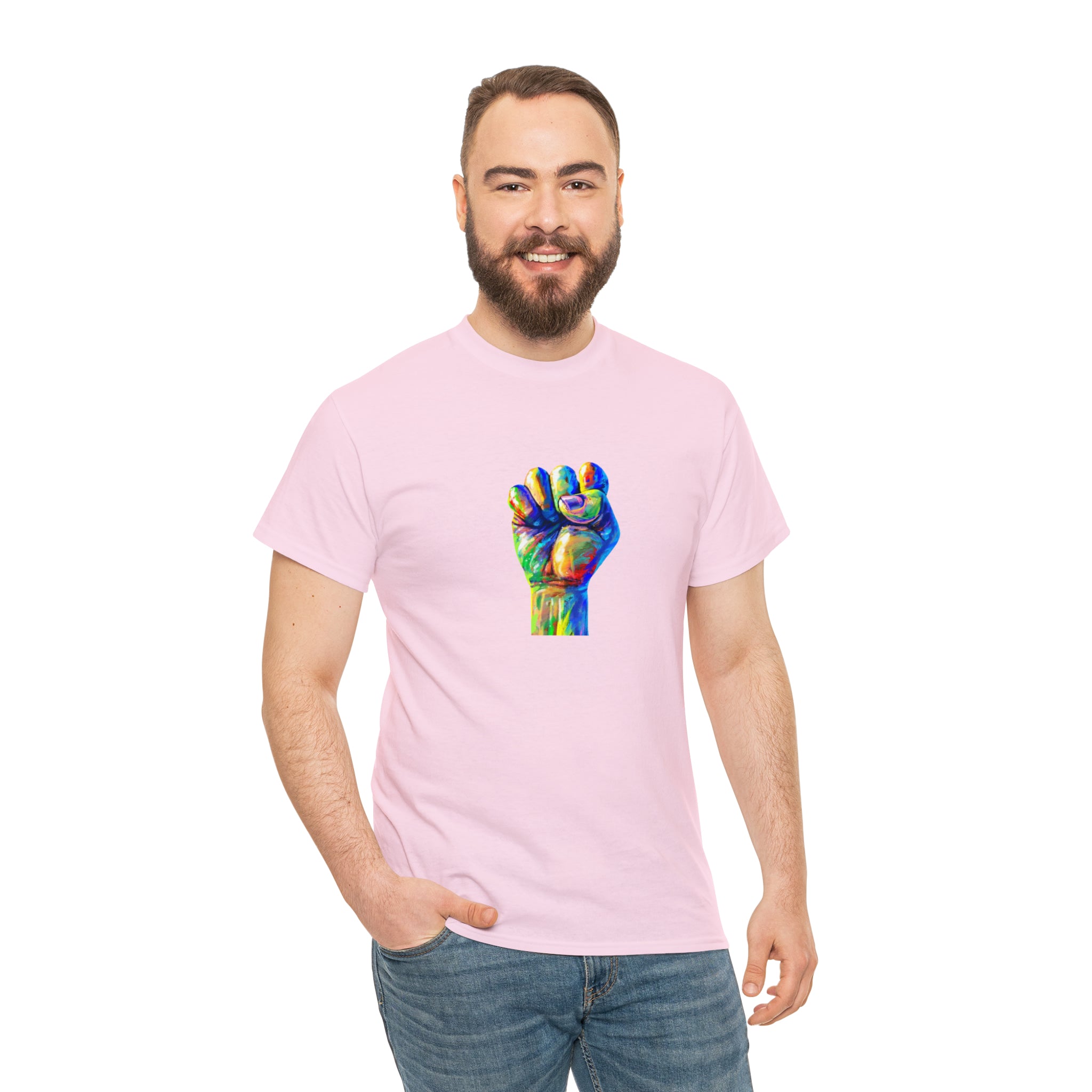 Power to The People Fist Unisex Heavy Cotton Tee