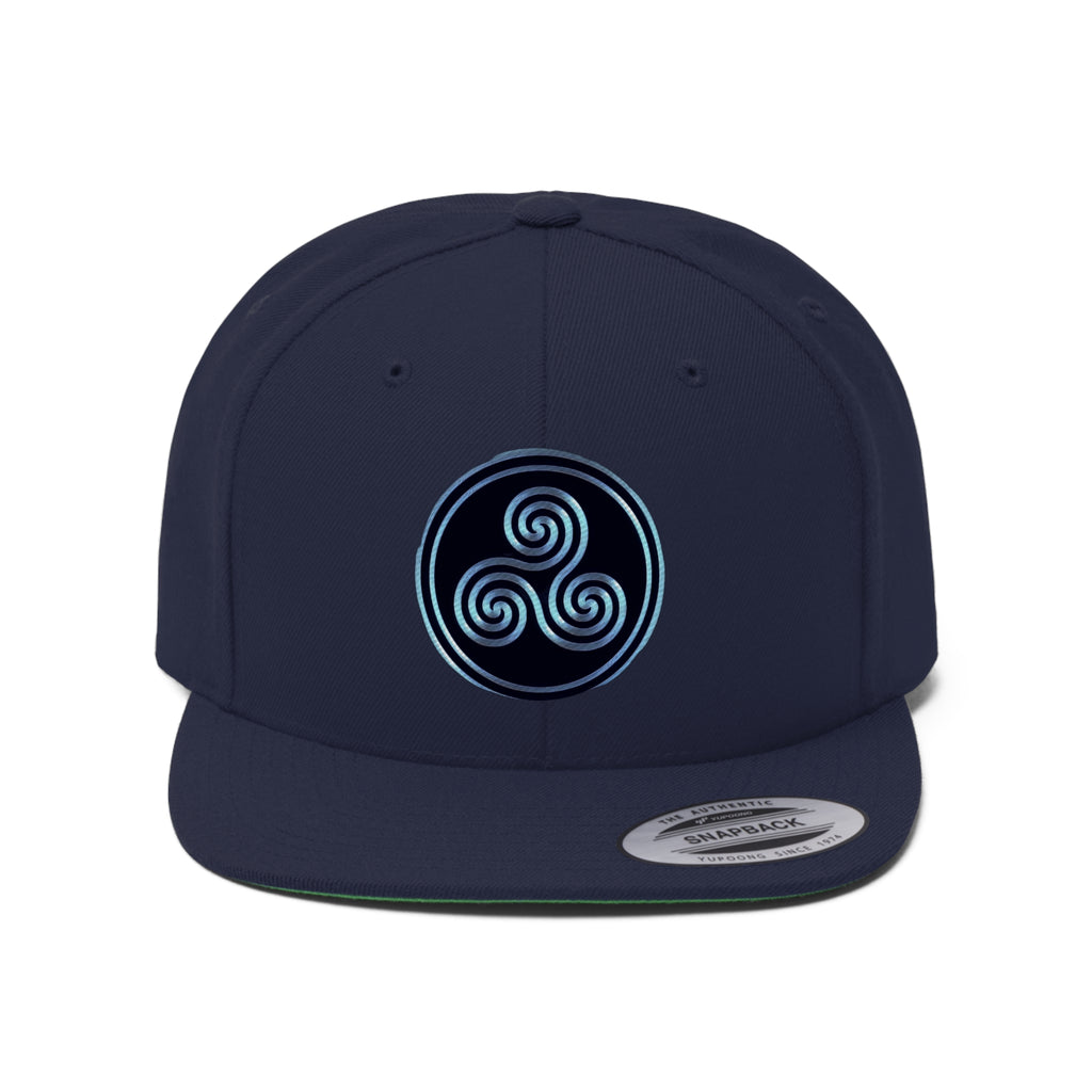 Taino Dark Hurricane Unisex Flat Bill Hat