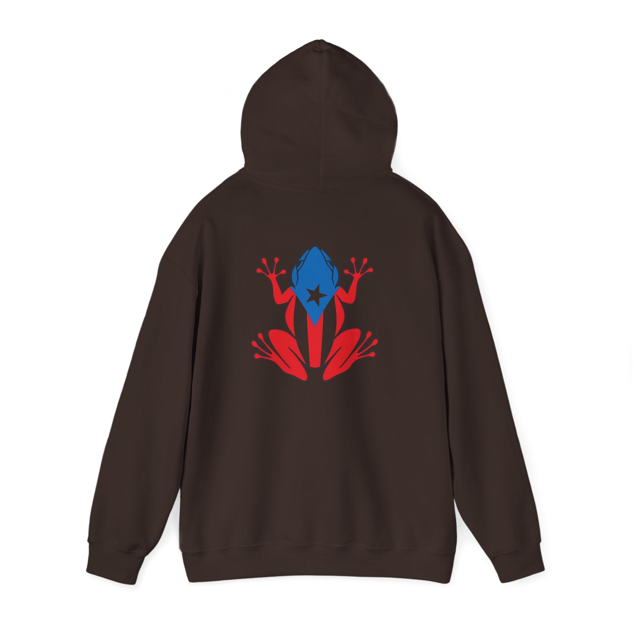 Puerto Rico Flag Heart & Frog Hoodie – Puerto Rican Pride Sweatshirt