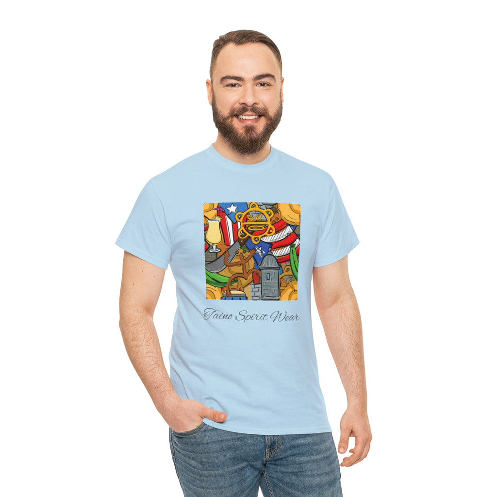 Puerto Rican Heritage Unisex Heavy Cotton Tee