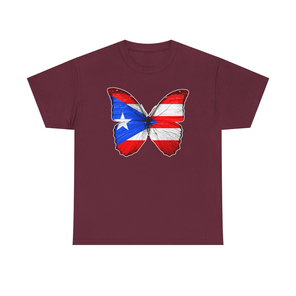 Women's Puerto Rico Flag Butterfly T-Shirt