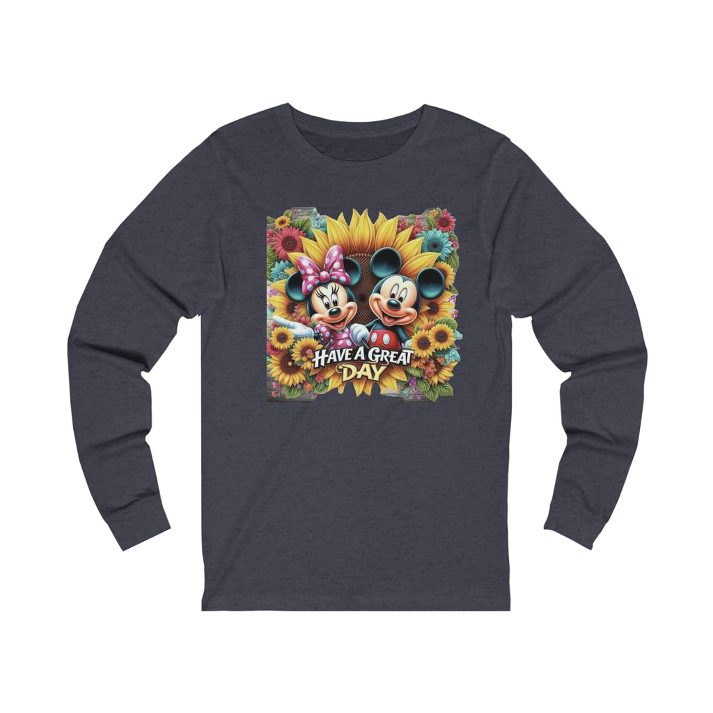 Mickie and Minnie Have a Great Day Unisex Jersey Long Sleeve Tee