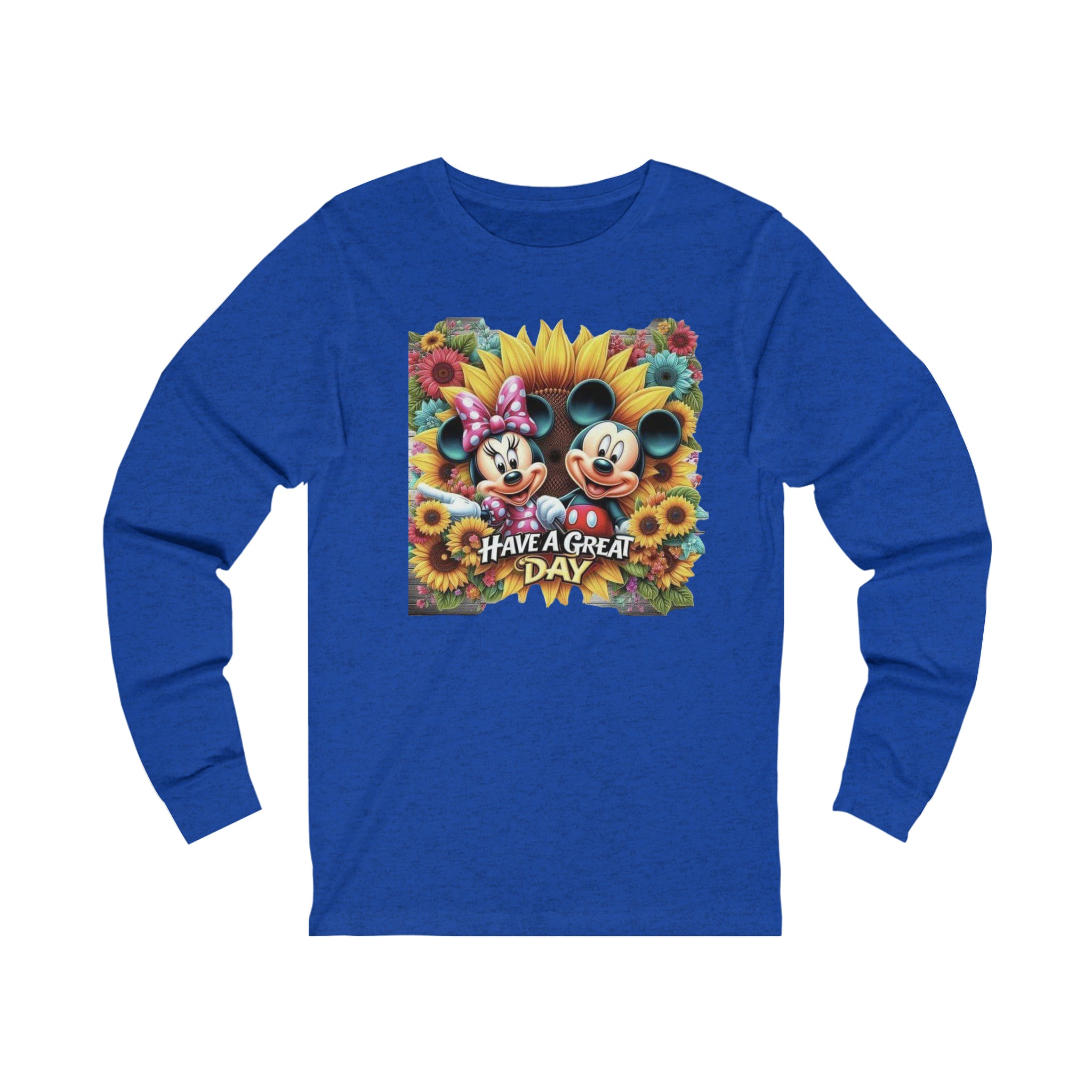 Mickie and Minnie Have a Great Day Unisex Jersey Long Sleeve Tee