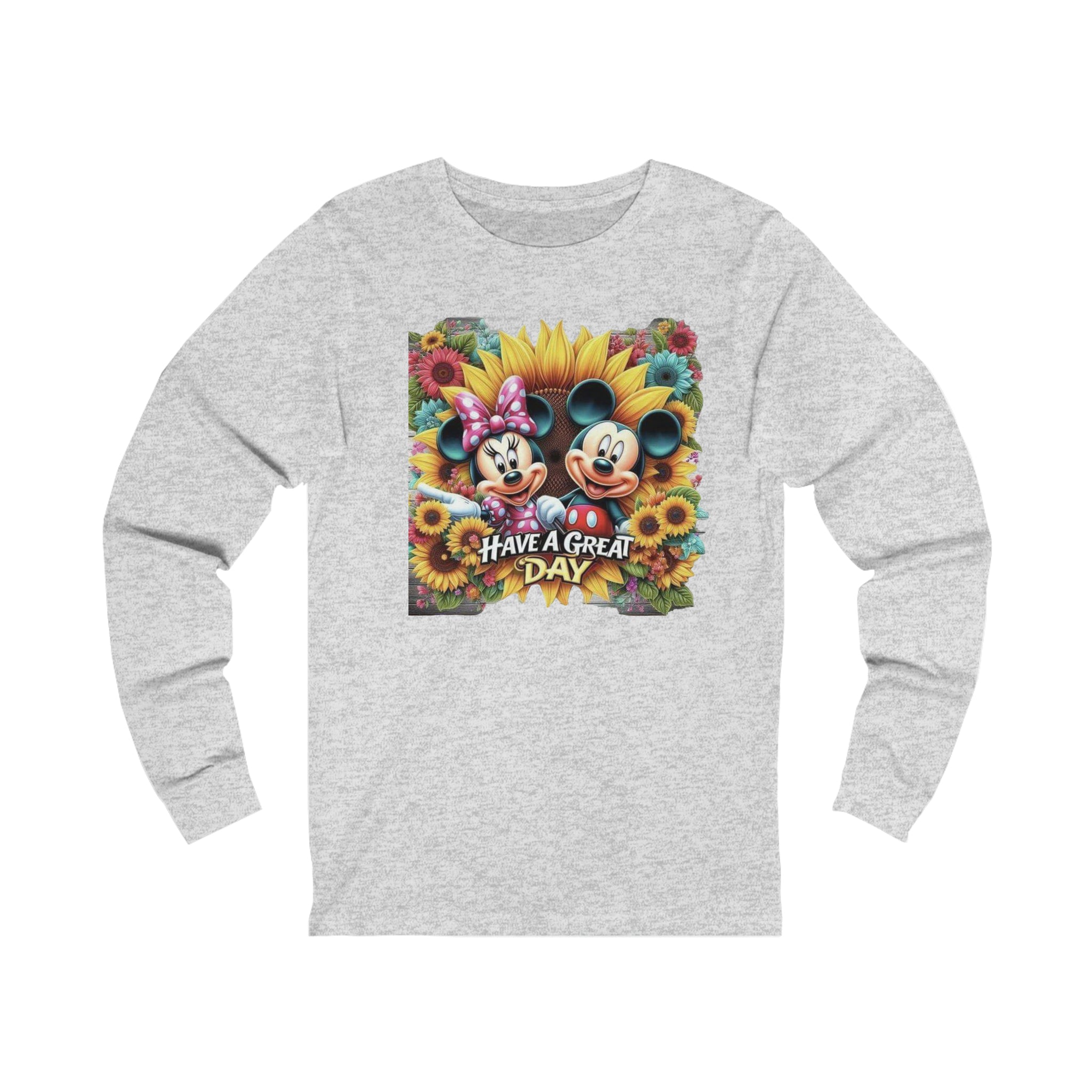 Mickie and Minnie Have a Great Day Unisex Jersey Long Sleeve Tee