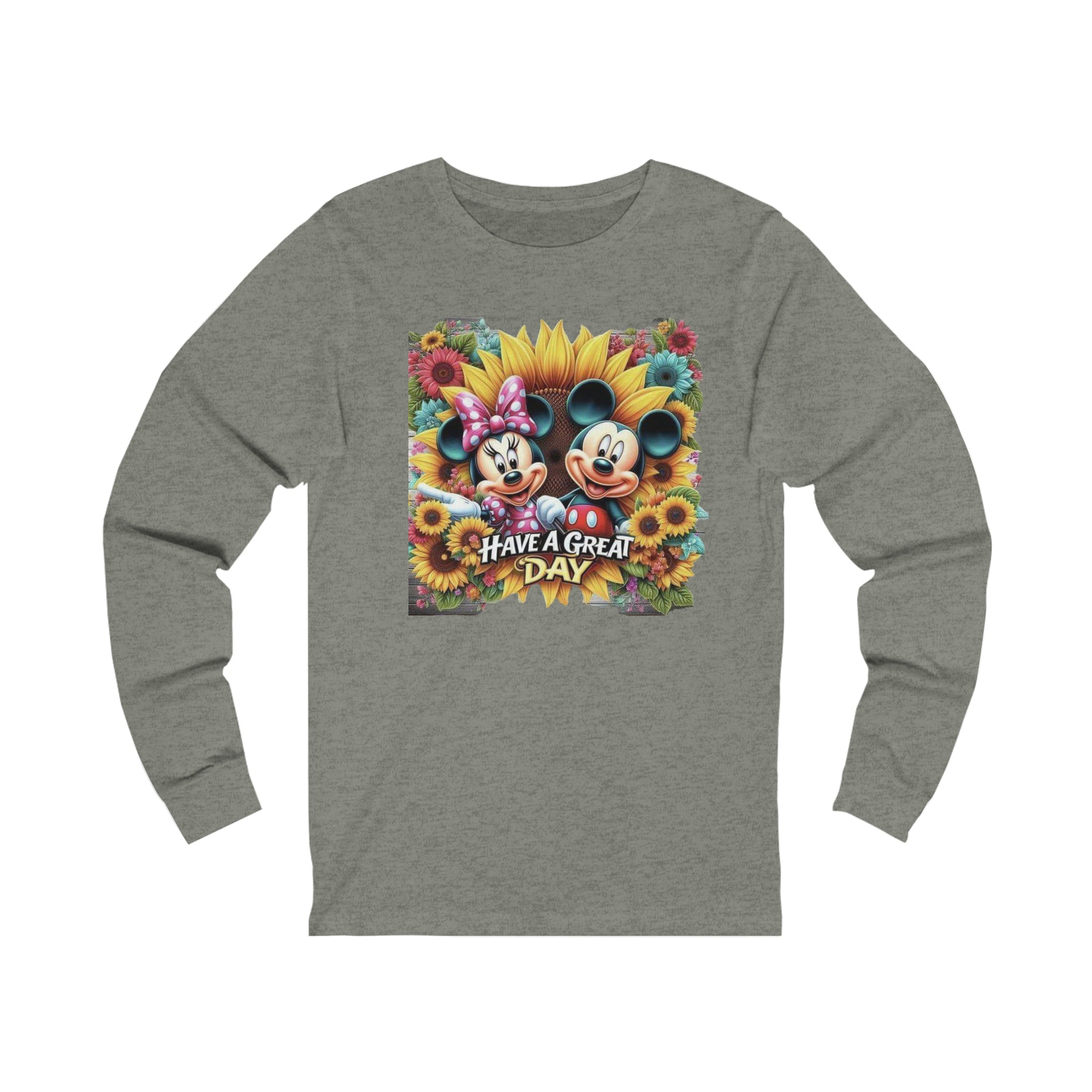 Mickie and Minnie Have a Great Day Unisex Jersey Long Sleeve Tee