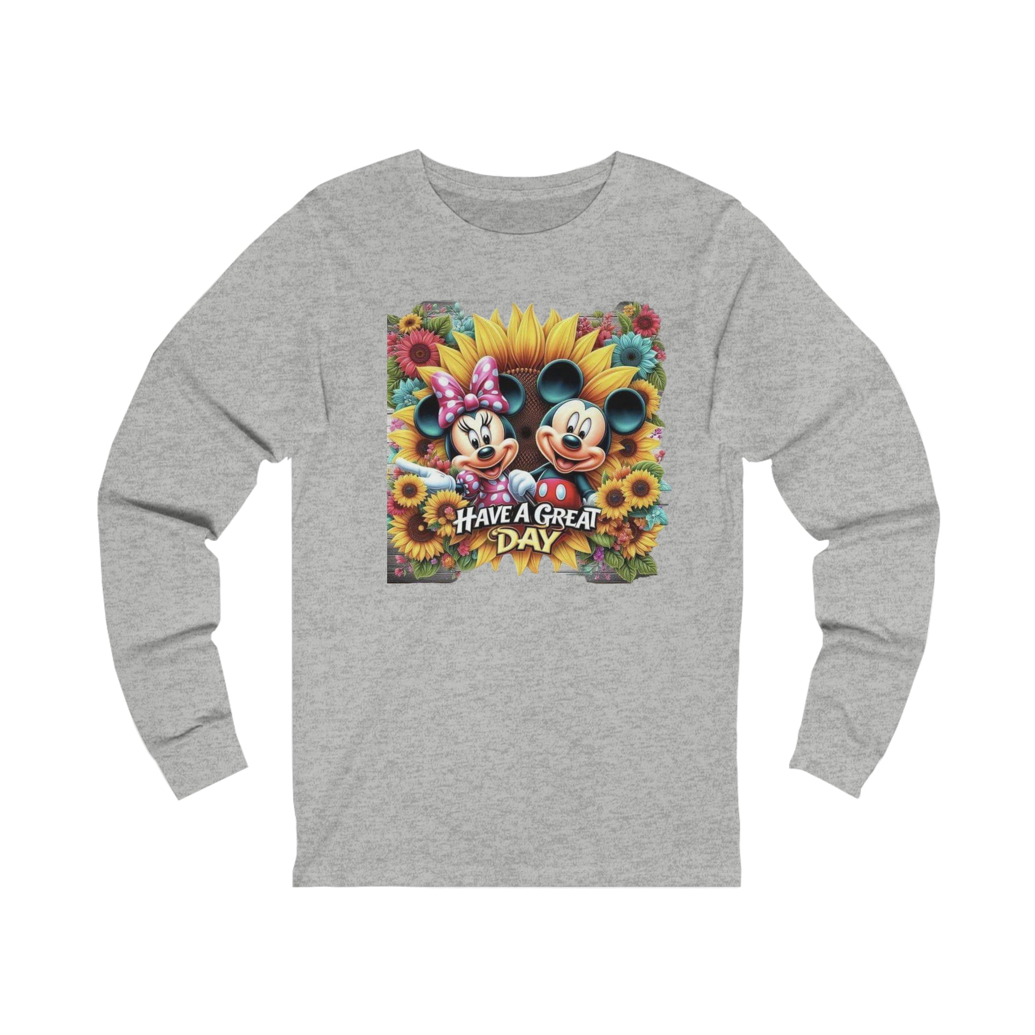 Mickie and Minnie Have a Great Day Unisex Jersey Long Sleeve Tee