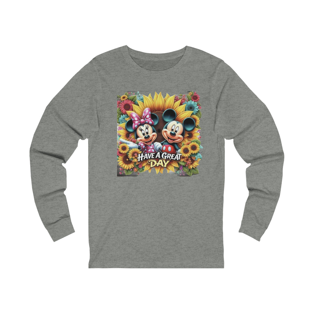 Mickie and Minnie Have a Great Day Unisex Jersey Long Sleeve Tee