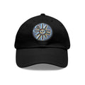 Taino Symbolism Dad Hat with Leather Patch (Round)