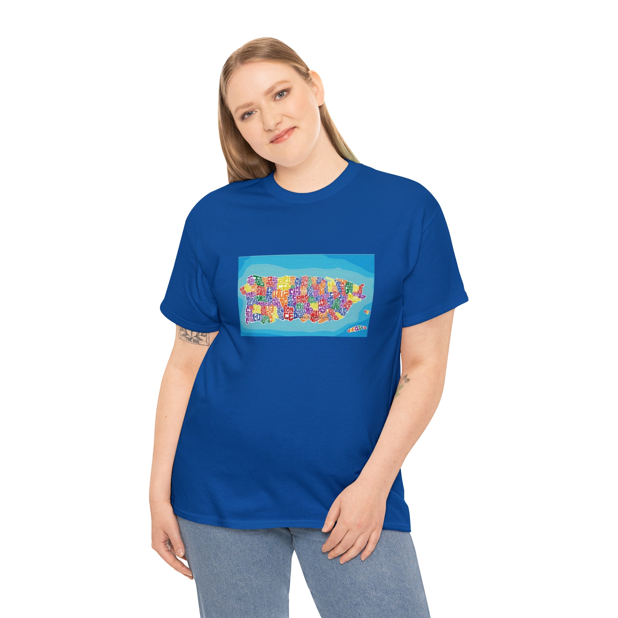 The Island of Puerto Rico Unisex Heavy Cotton Tee