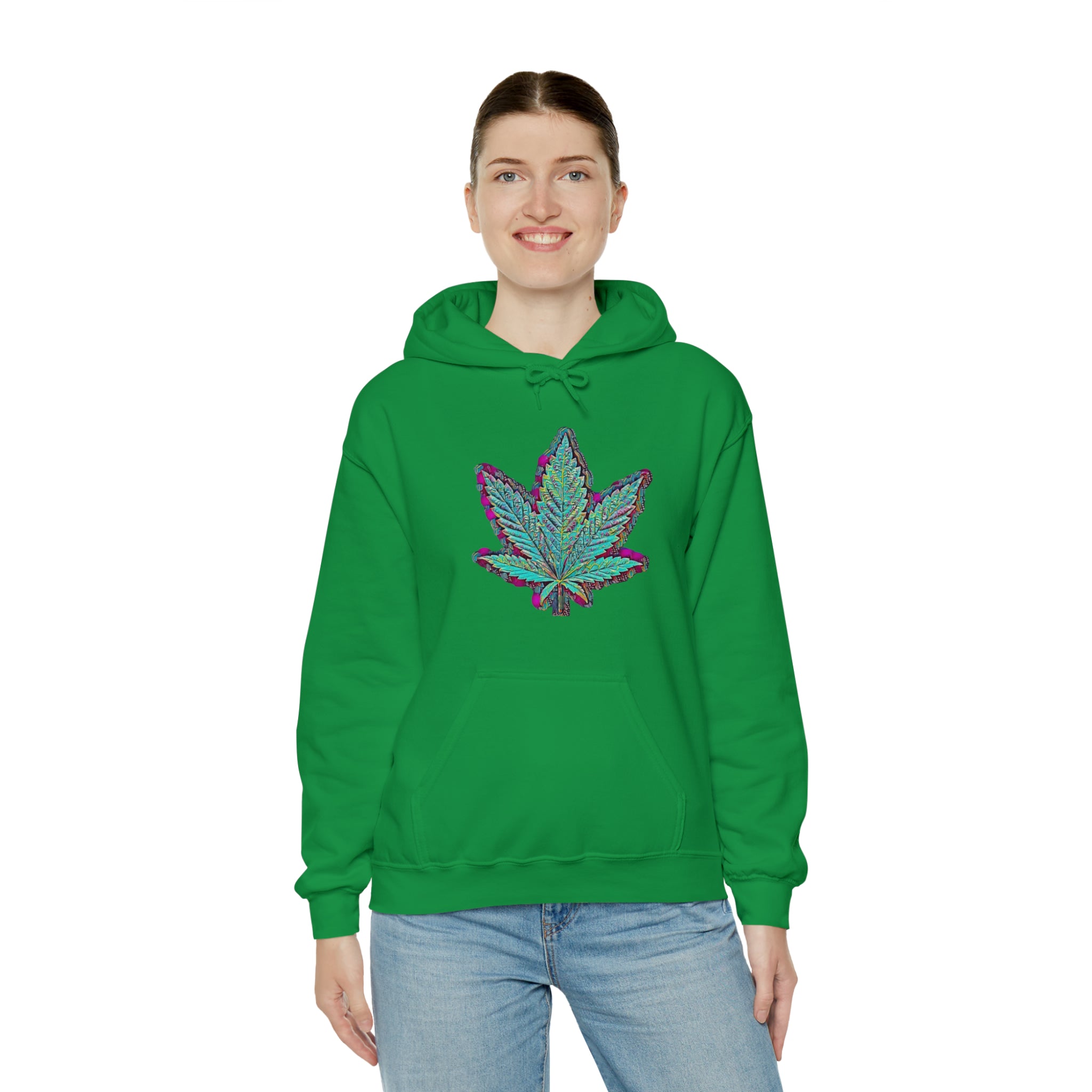 The Five Finger Leaf Unisex Heavy Blend™ Hooded Sweatshirt